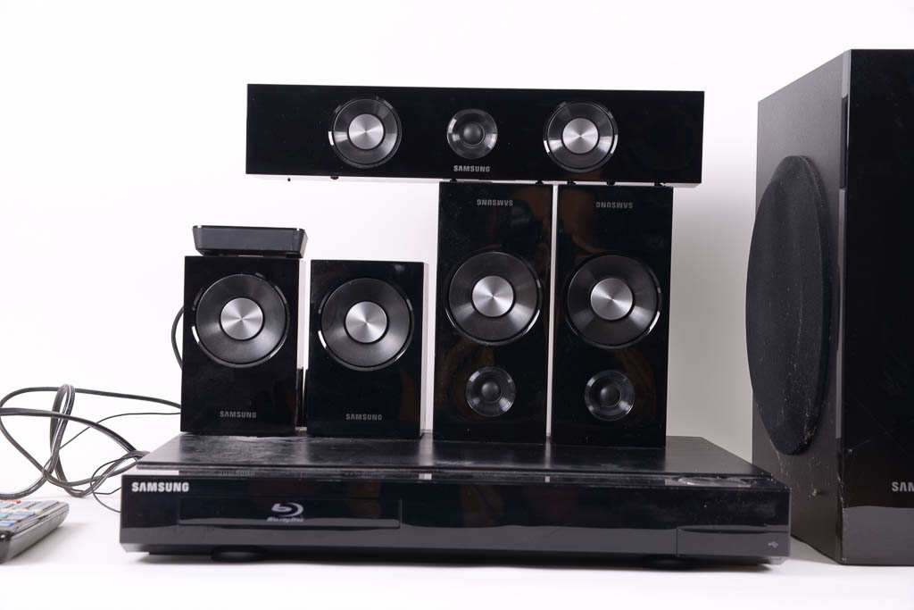 Samsung Blu-ray Player and Home Theater Surround Speakers