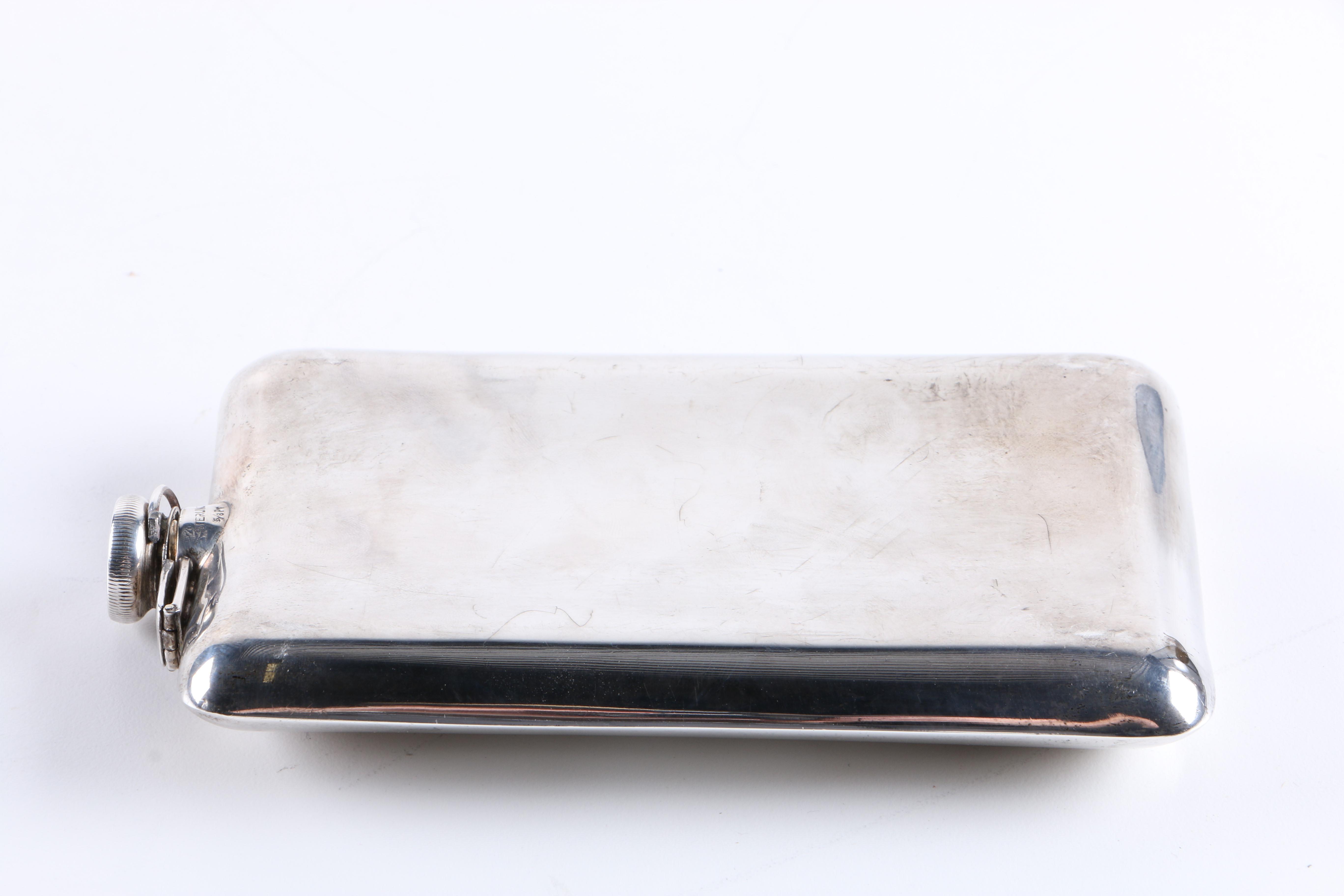 Art Deco Sterling Silver Flask