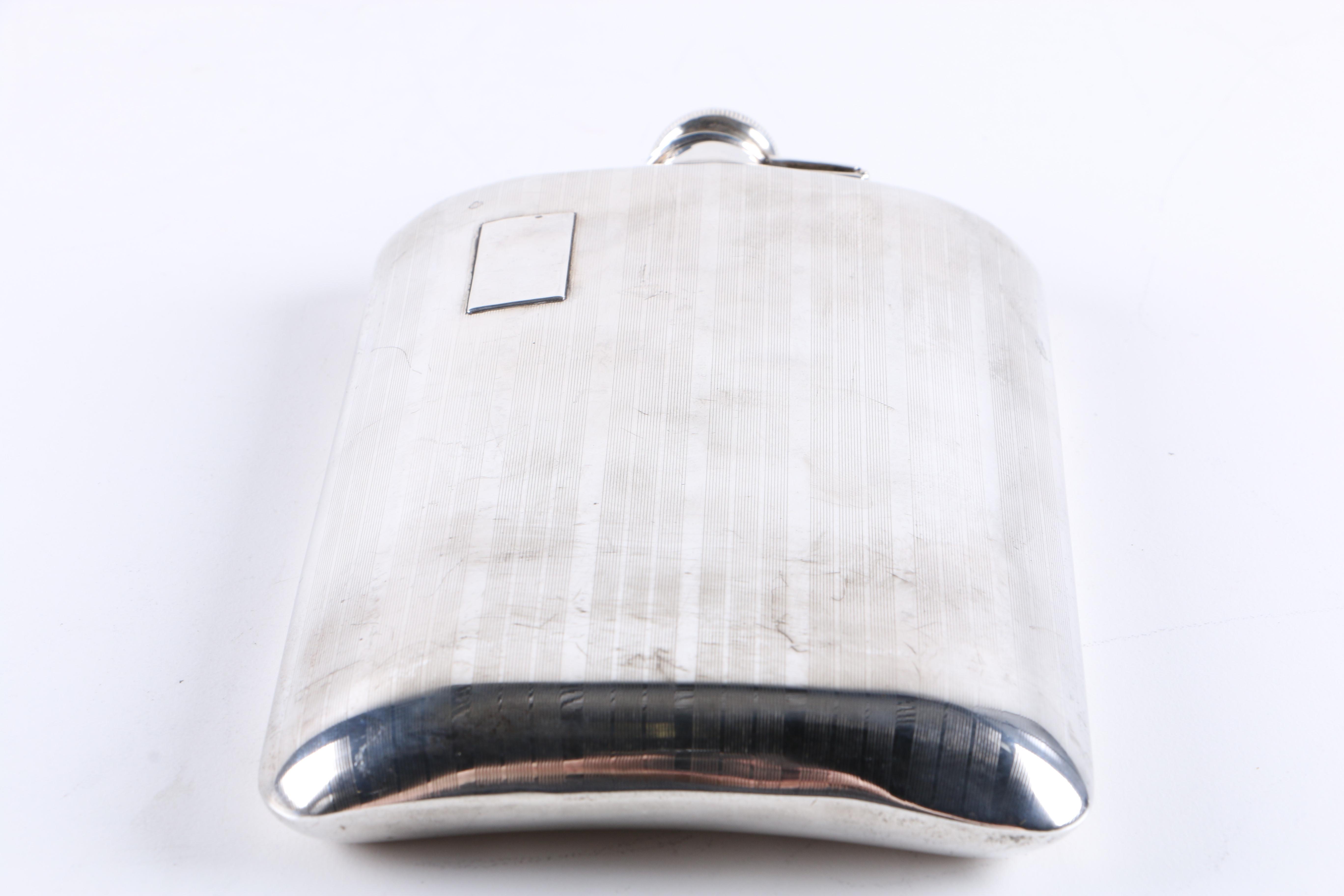 Art Deco Sterling Silver Flask