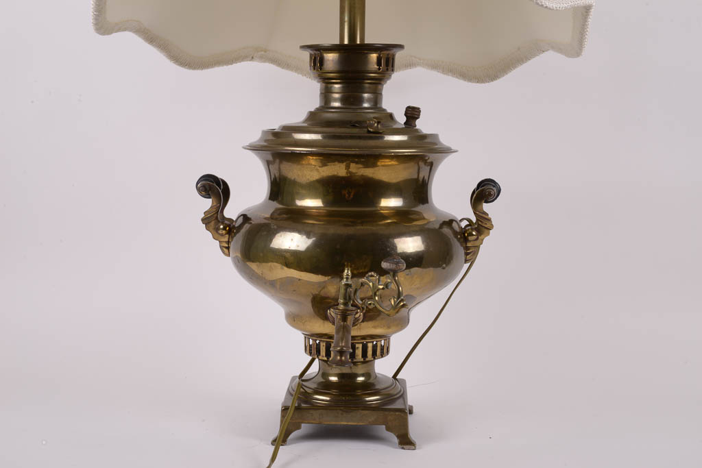 Antique Russian Samovar Table Lamp
