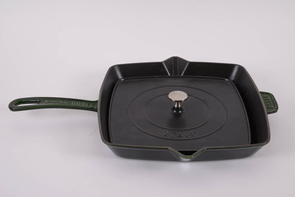 Le Creuset Dutch Oven and Staub France 14" Grill Pan