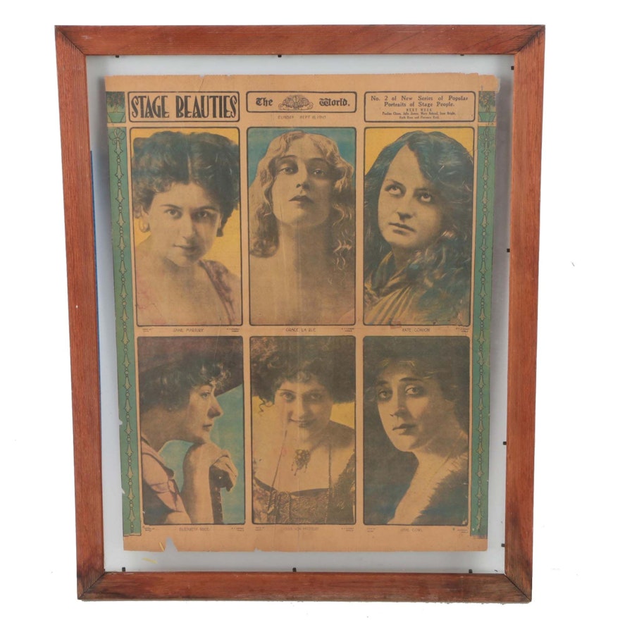 Early 20th Century Print of "Stage Beauties No. 2"