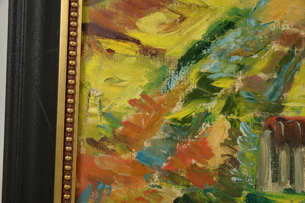 Shuster Cityscape Signed Original Oil Painting