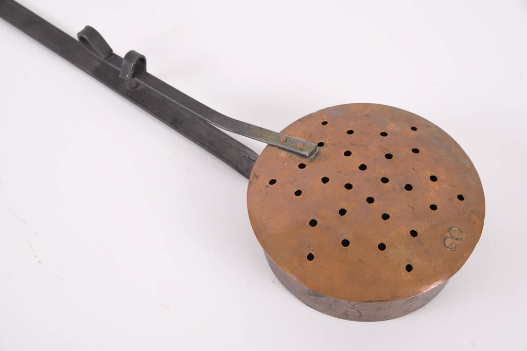 Antique Copper and Iron Bed Warmer