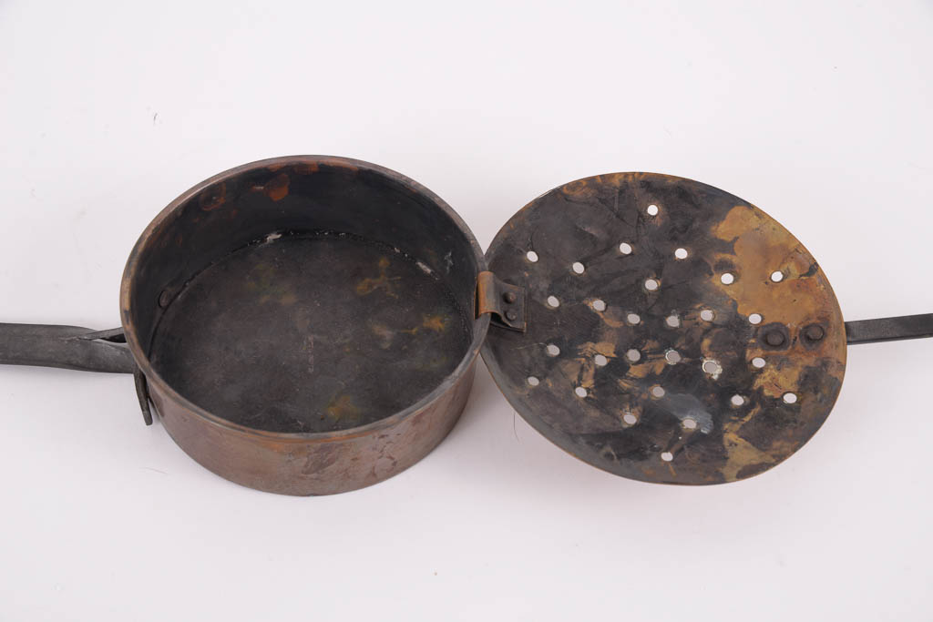 Antique Copper and Iron Bed Warmer