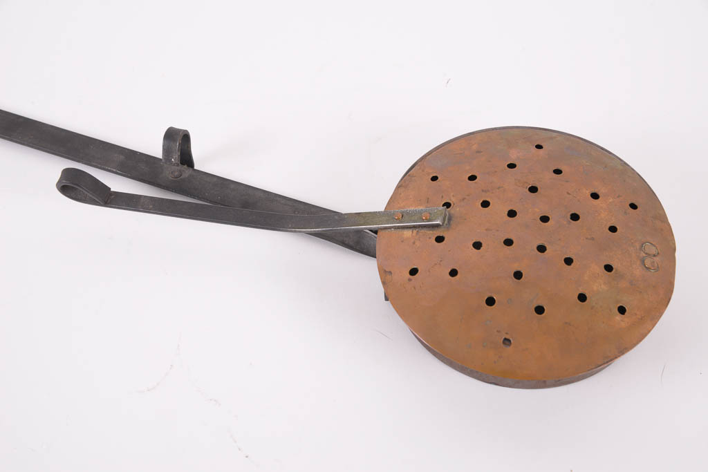 Antique Copper and Iron Bed Warmer
