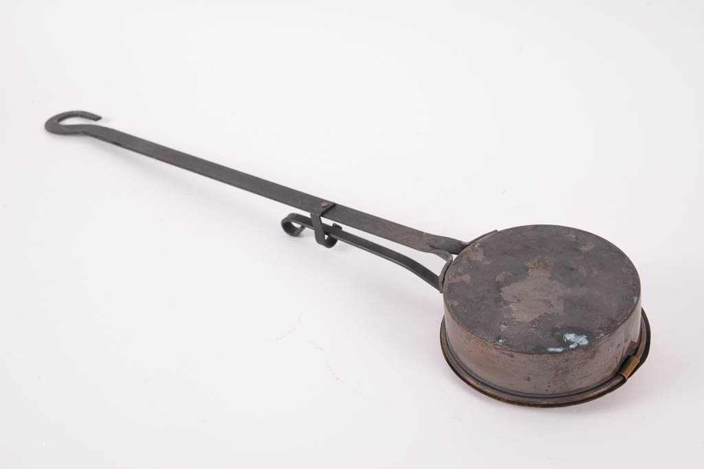 Antique Copper and Iron Bed Warmer