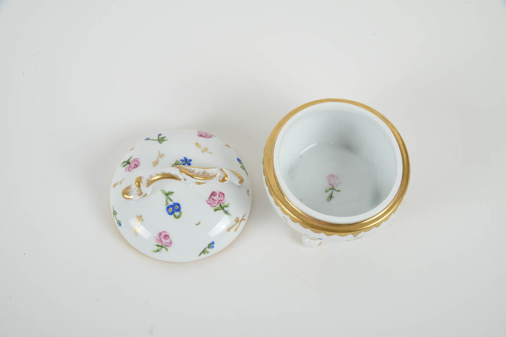 Porcelain  Hand-Painted Floral Coffee Service