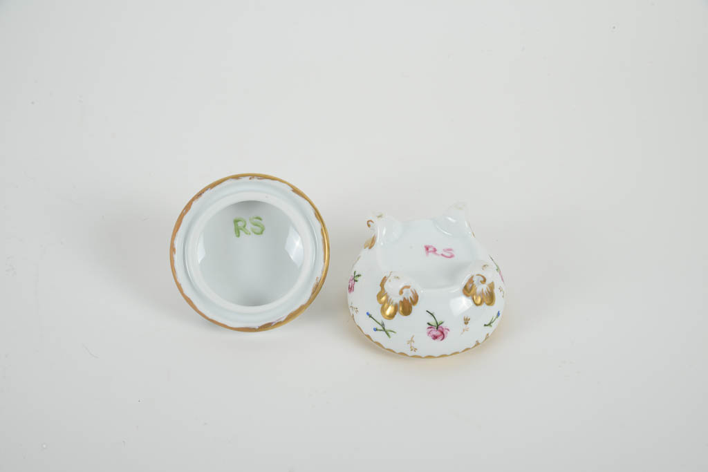Porcelain  Hand-Painted Floral Coffee Service