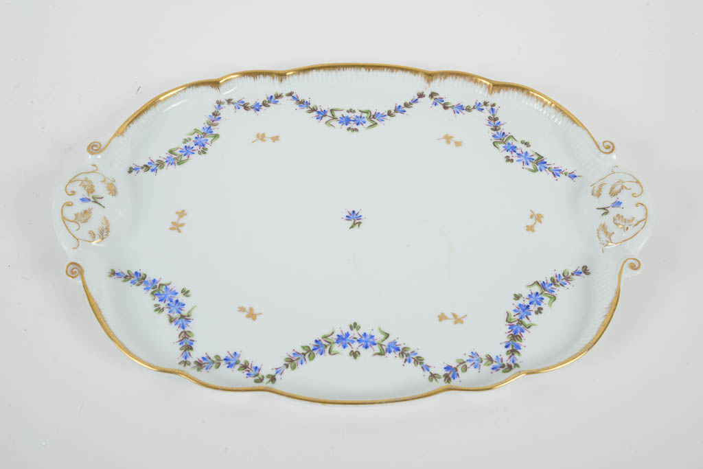 Porcelain  Hand-Painted Floral Coffee Service