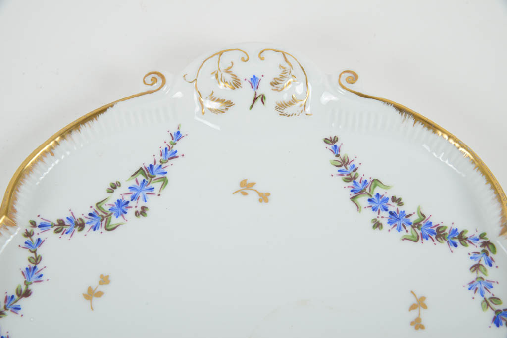 Porcelain  Hand-Painted Floral Coffee Service