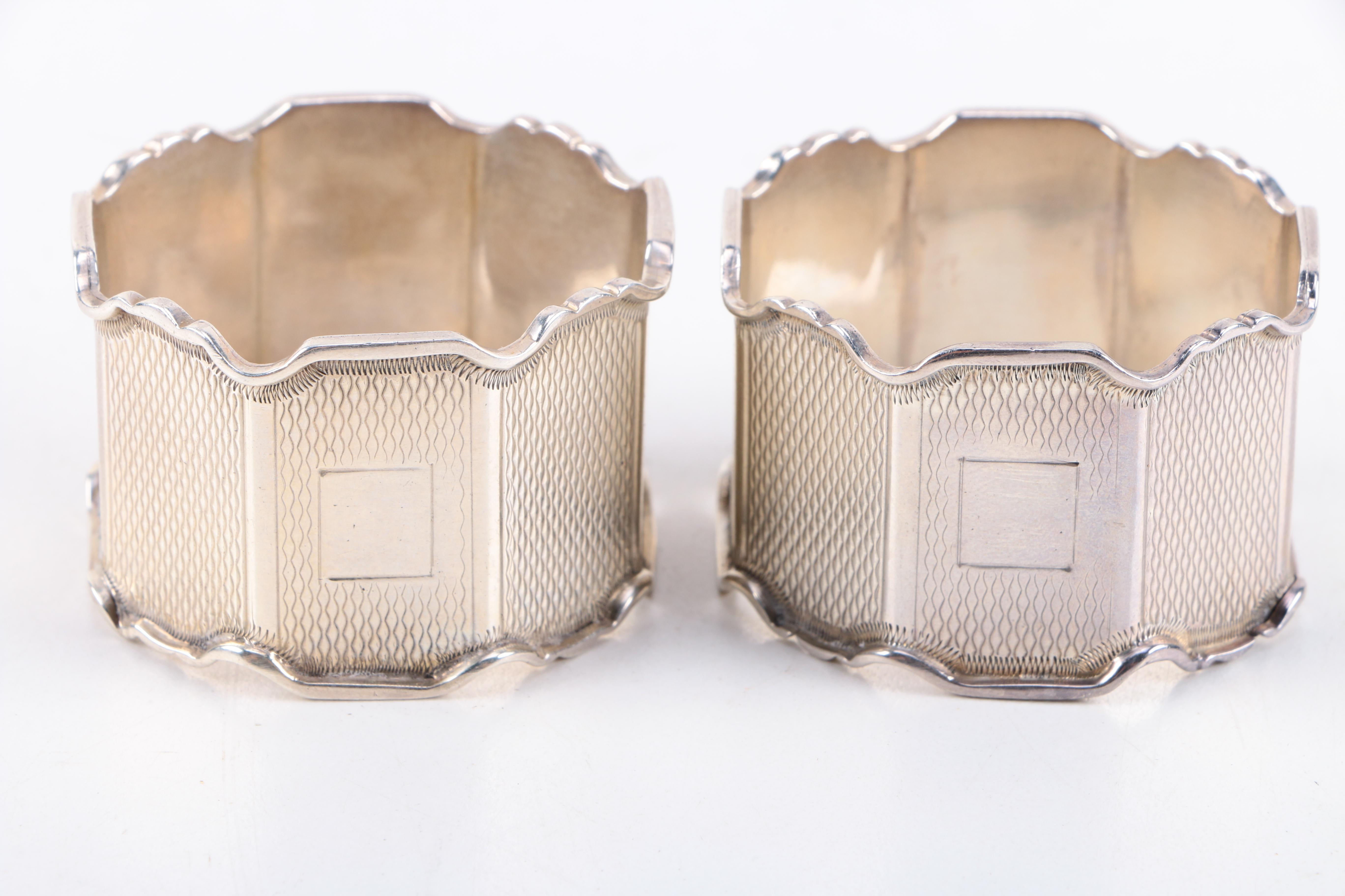1896 Roberts & Belk Napkin Ring and Other Sterling Silver Napkin Rings