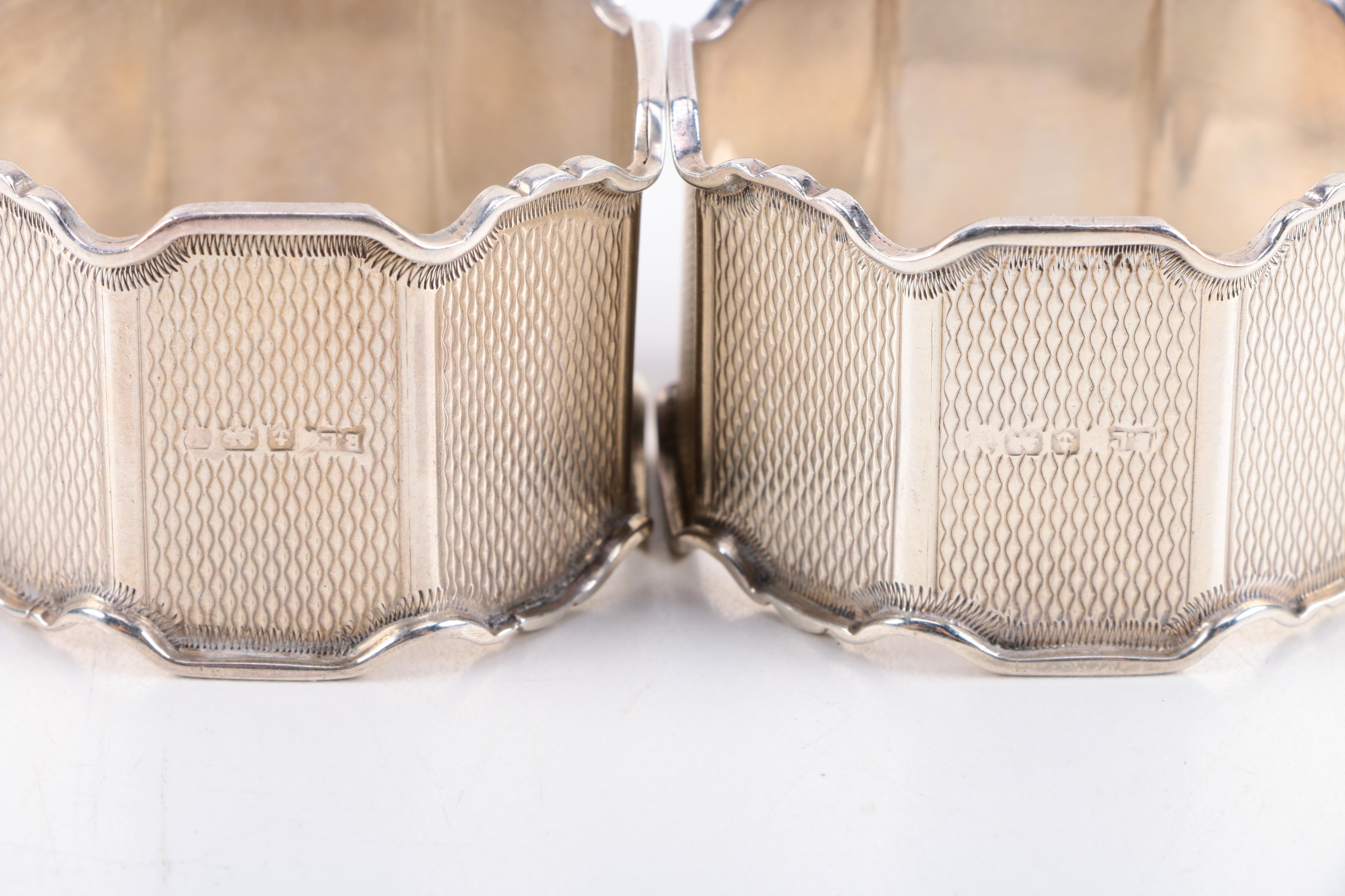 1896 Roberts & Belk Napkin Ring and Other Sterling Silver Napkin Rings
