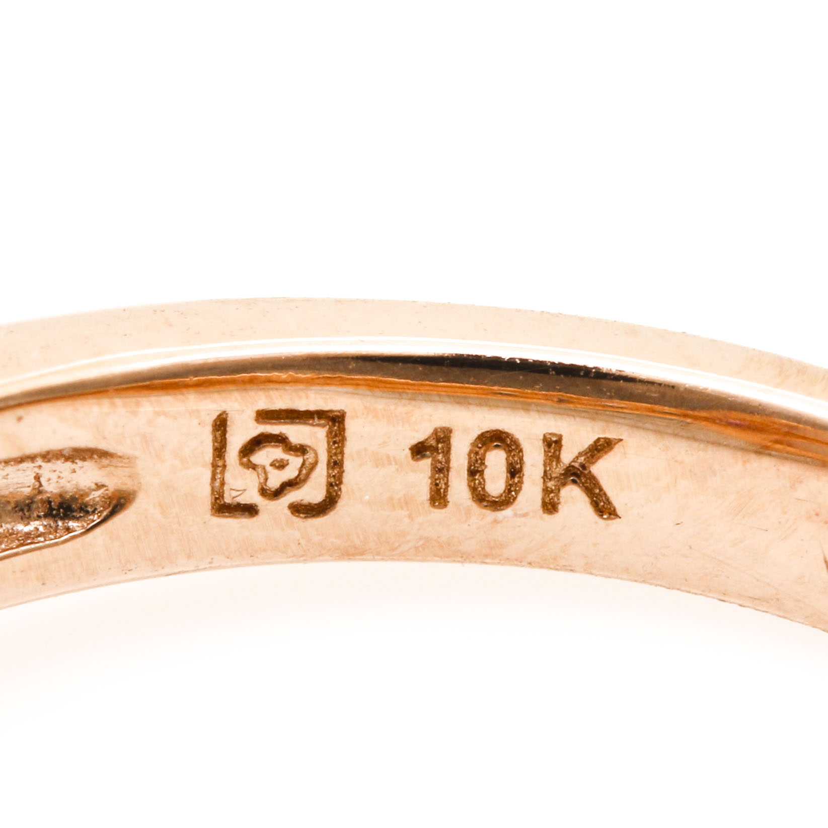 10K Rose Gold Opal, Sapphire, and White Sapphire Ring