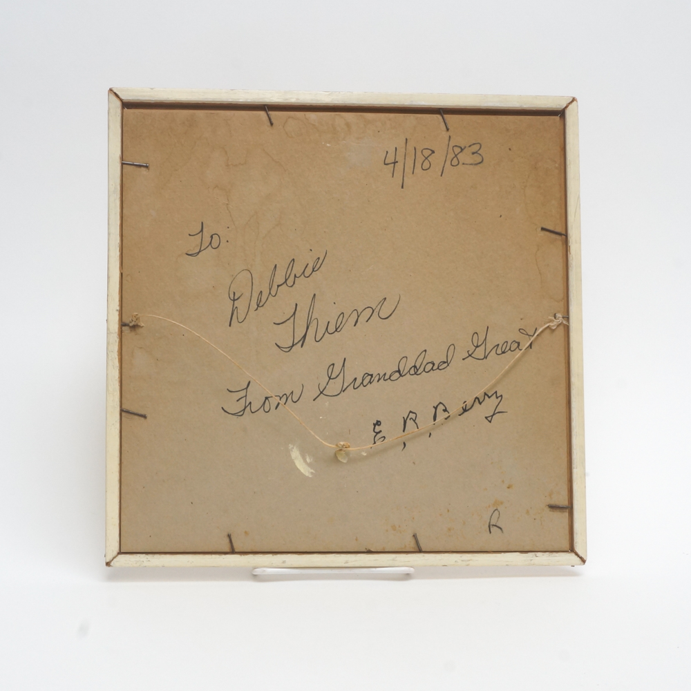 Pair of 1940's Framed Lithograph Prints of Flowers