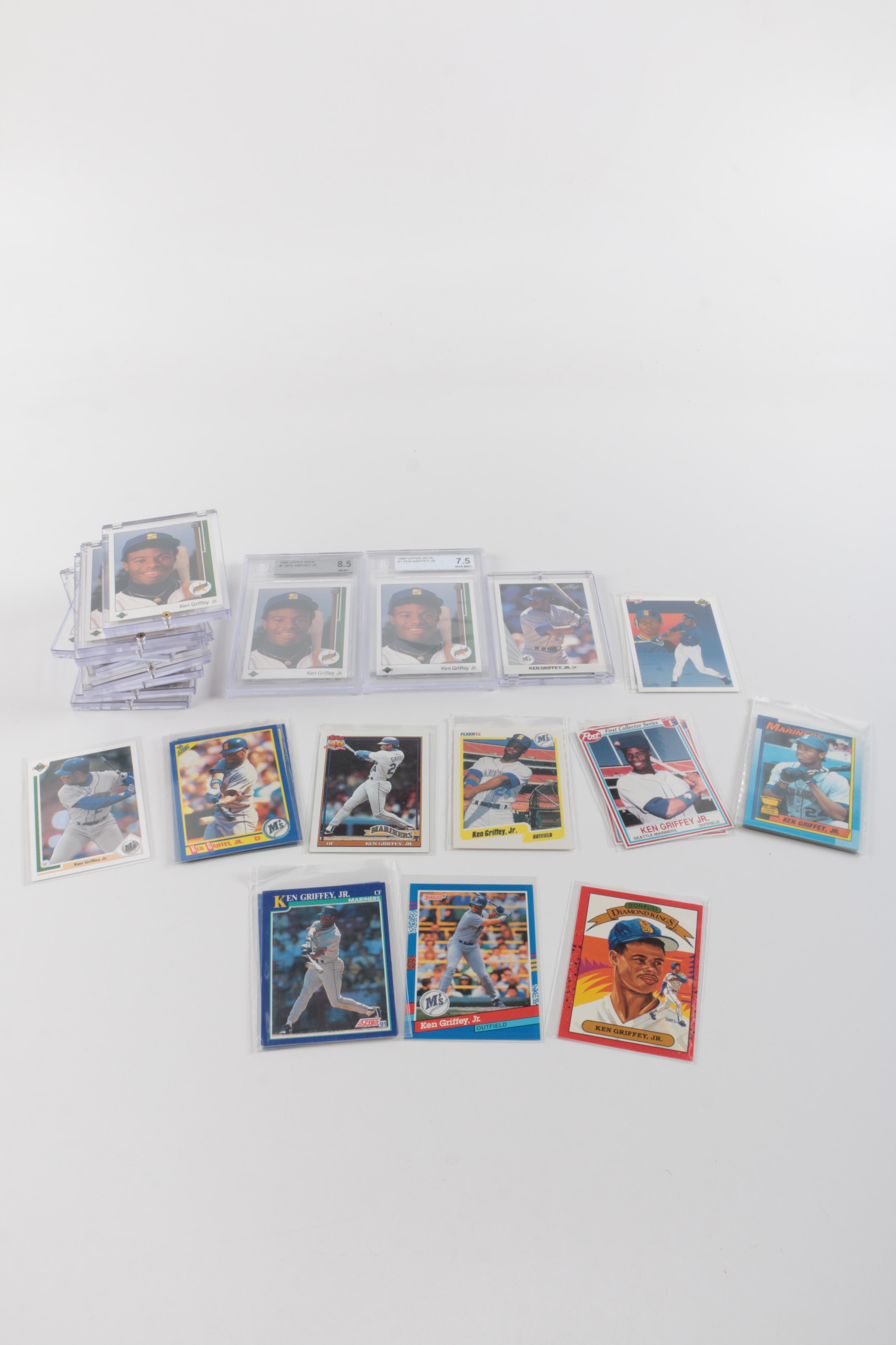 Collection of Ken Griffey Jr. Baseball cards