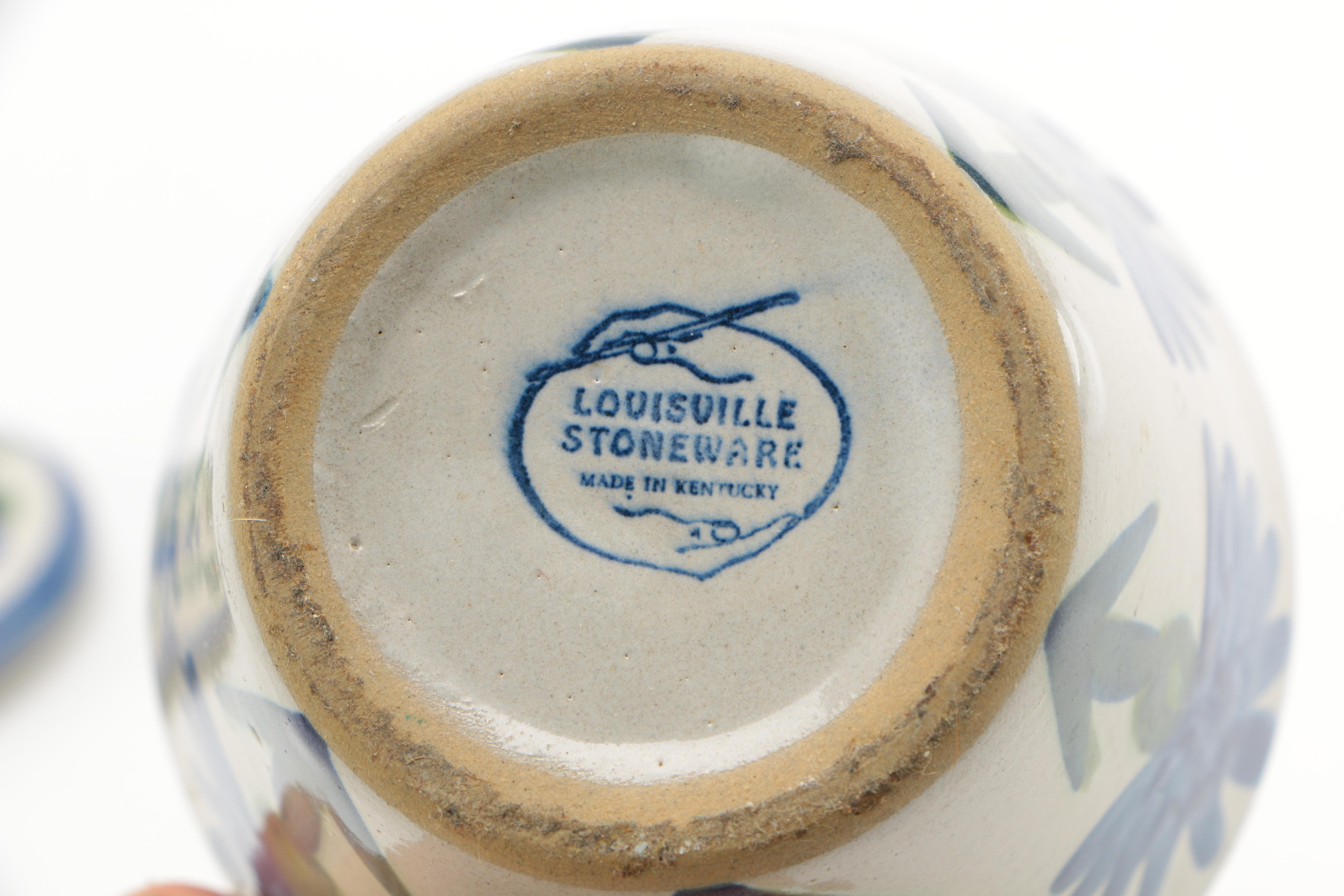 Louisville Stoneware "Bachelor Button" Tableware