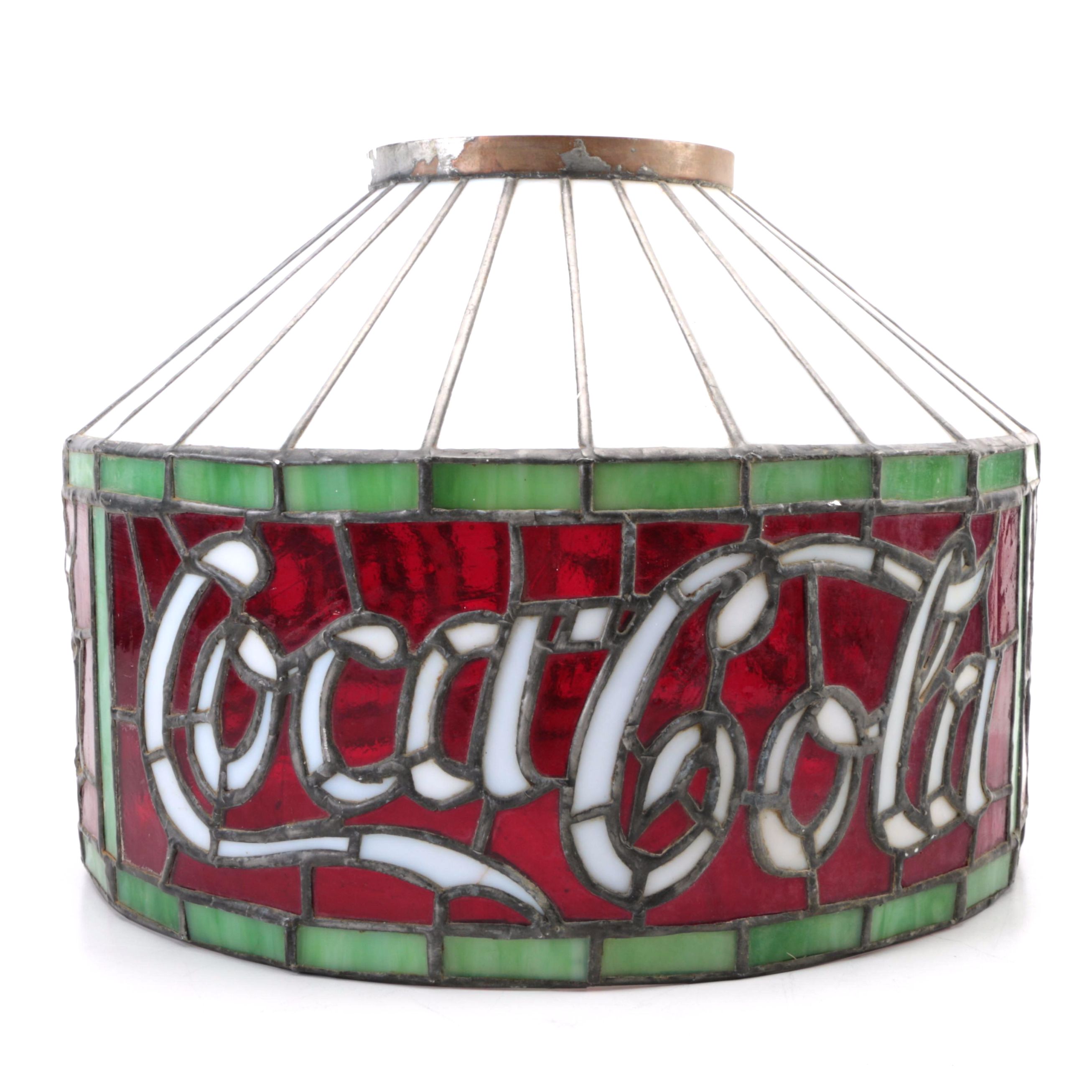 Tiffany Style Stained Glass Coca-Cola Lamp Shade