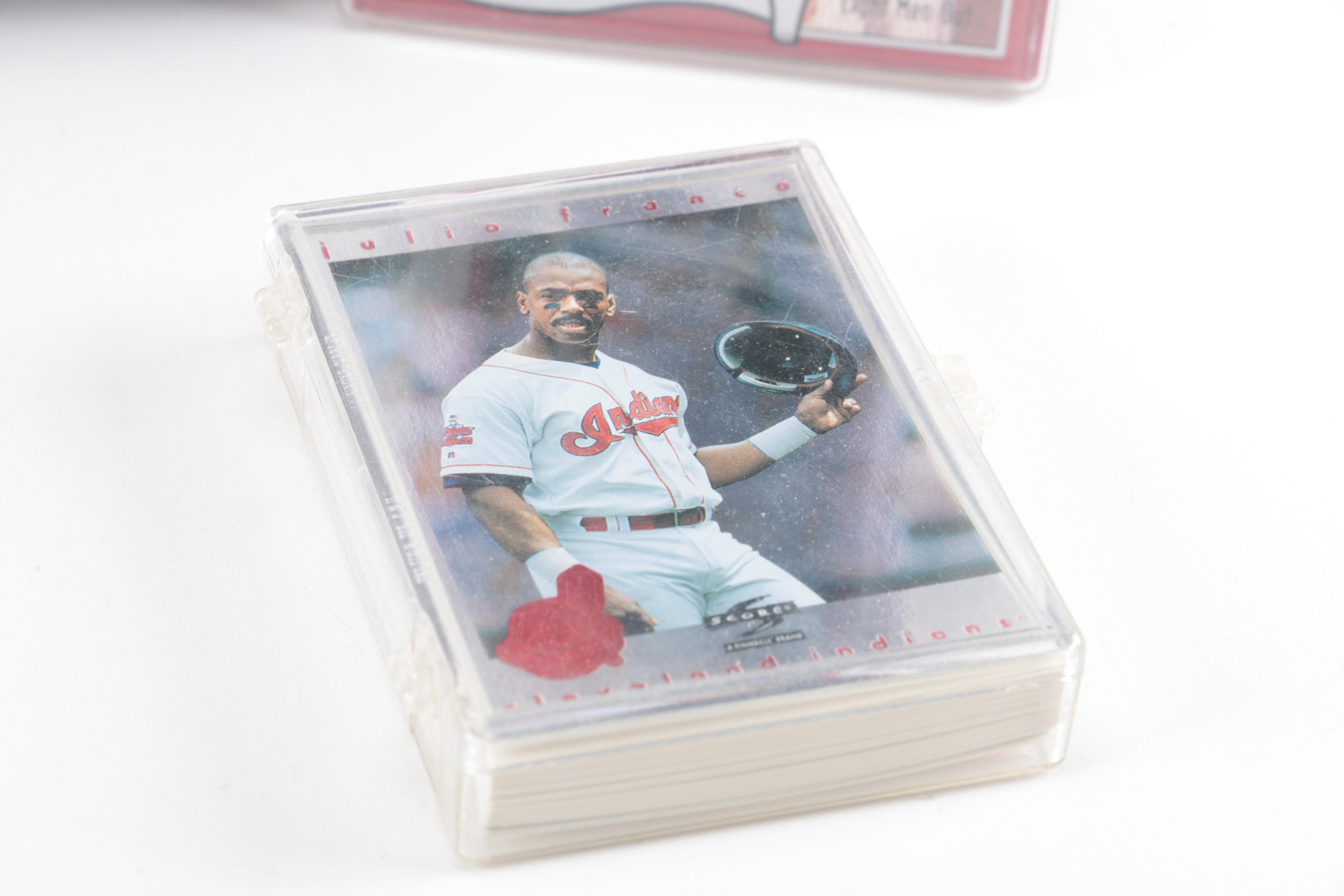 Baseball Trading Cards, Caps and Cap Trays