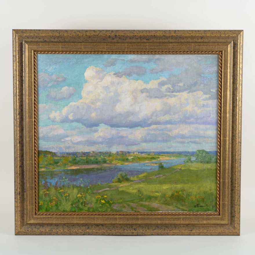 Signed Original Oil Landscape Painting
