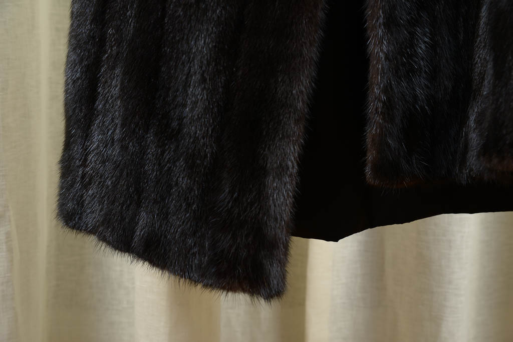 Stanley Rich Fine Black Mink Fur Coat