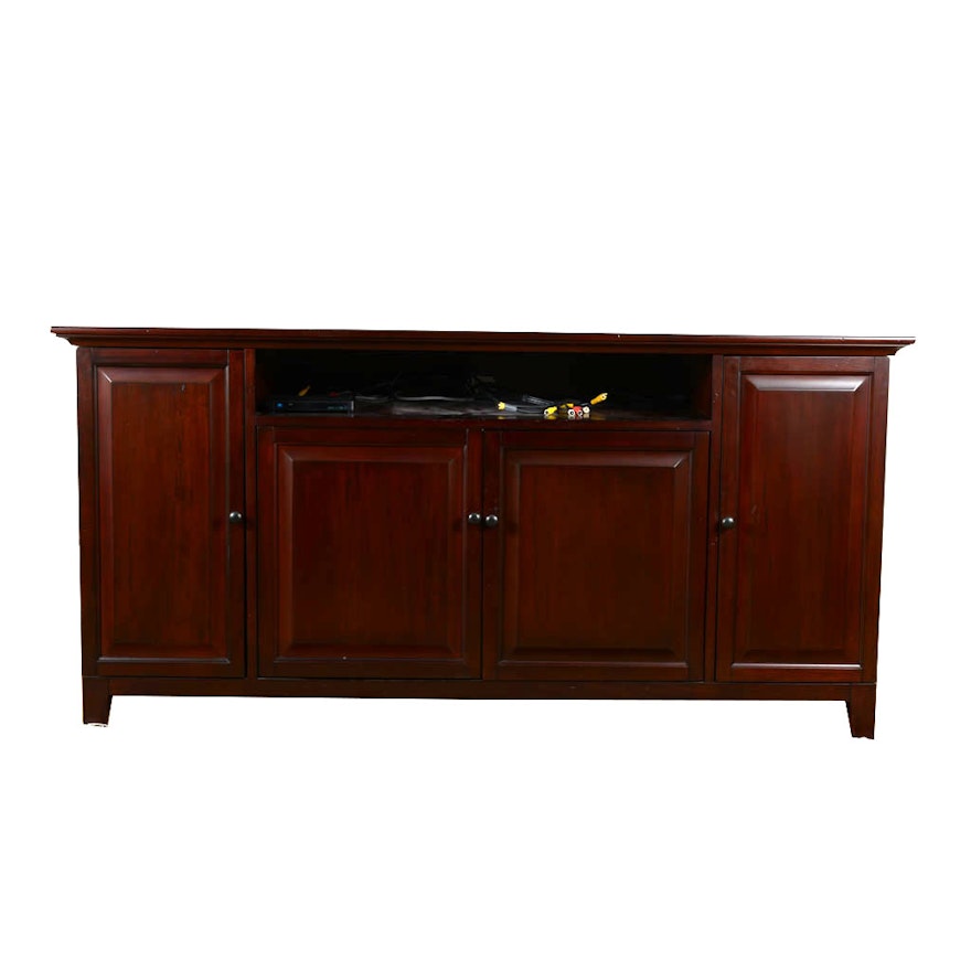Cherry Media Console Table