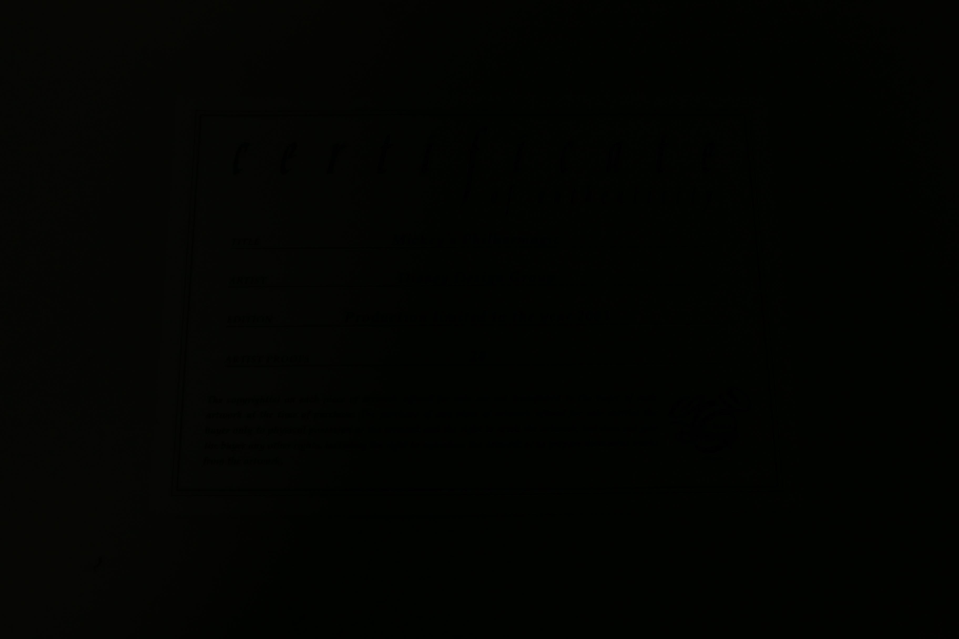 Offset Lithograph by Disney Design Group "Mickey's Philharmagic"