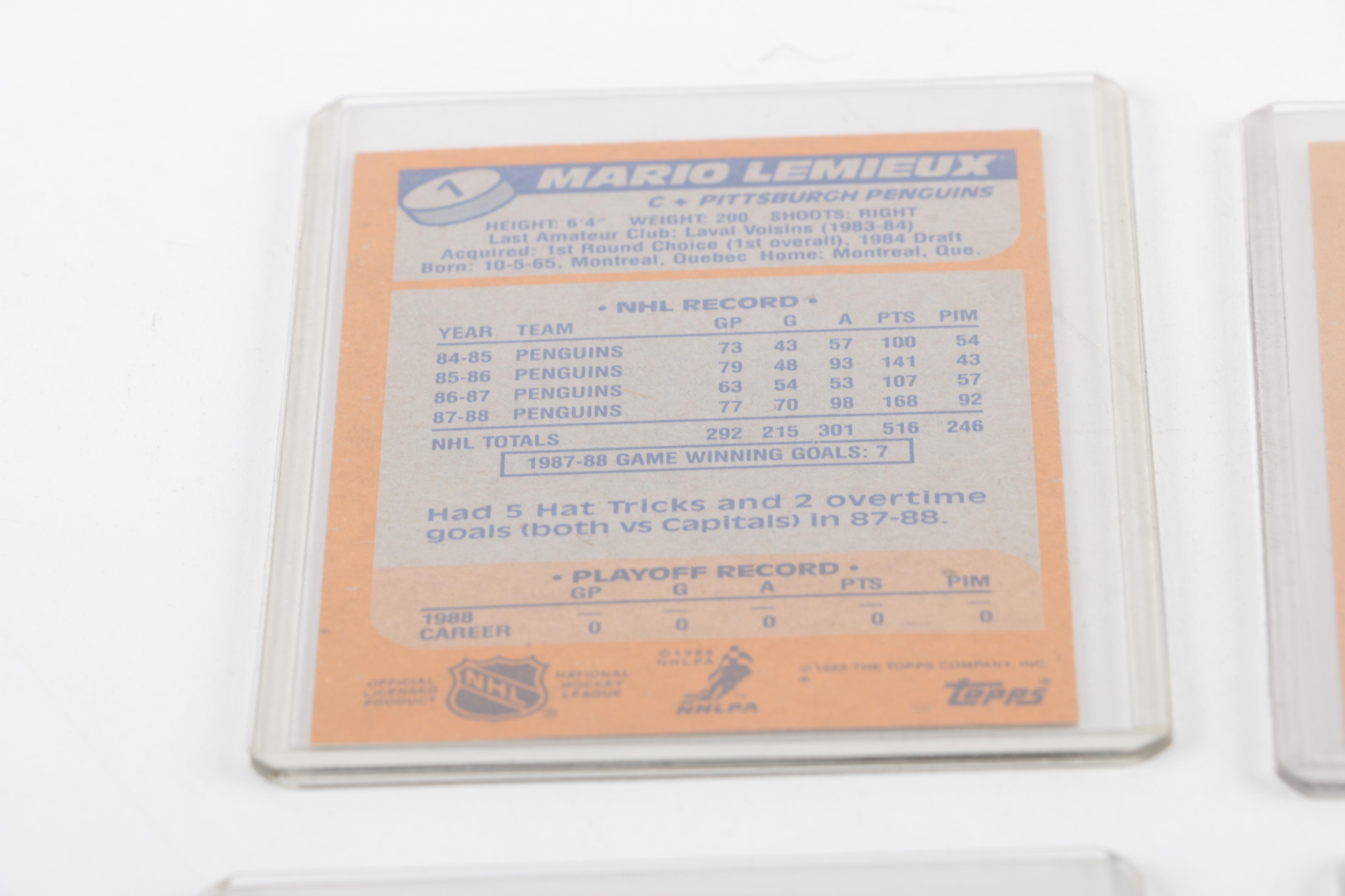 Mario Lemieux Hockey Trading Cards