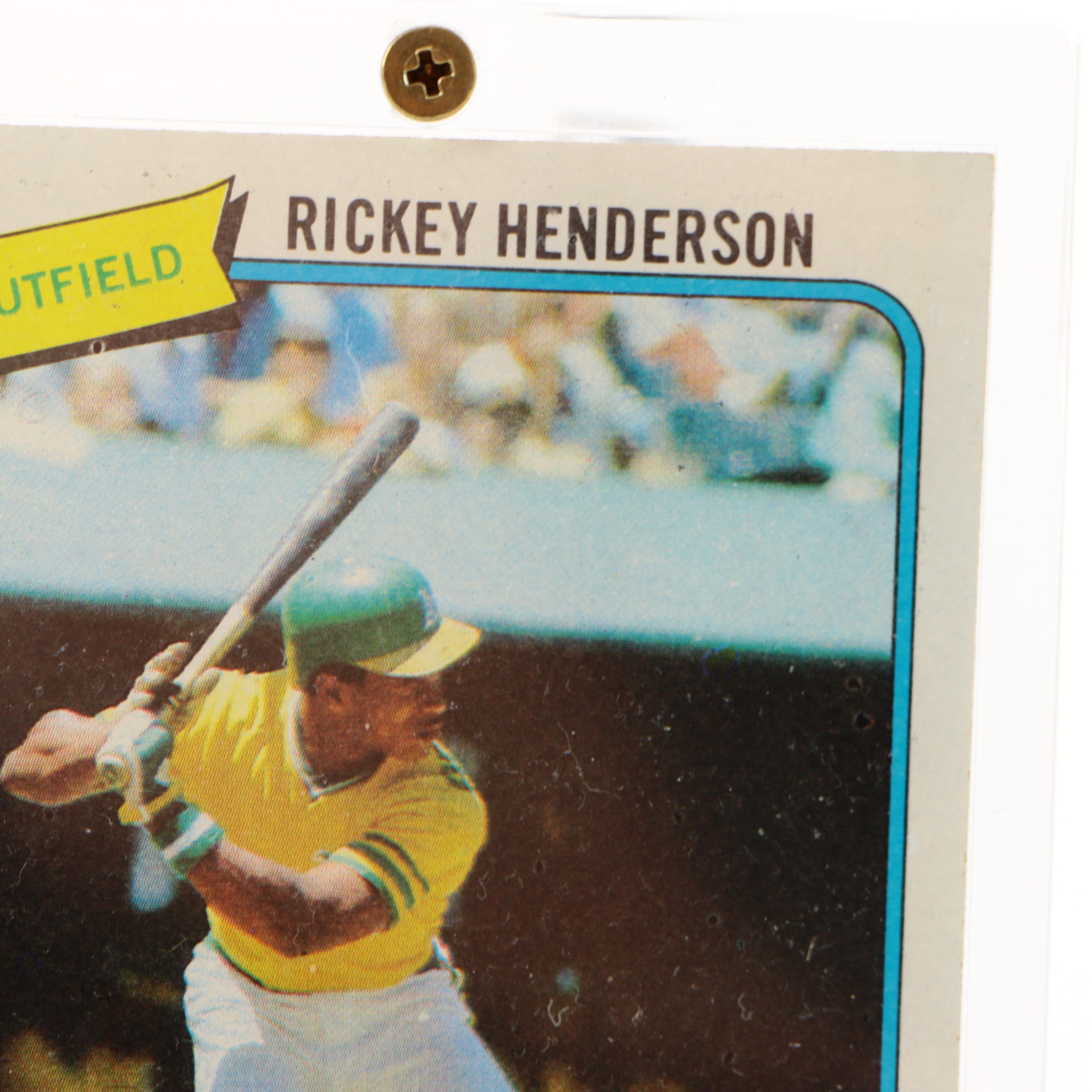 1980 Topps Rickey Henderson #482 Baseball Card