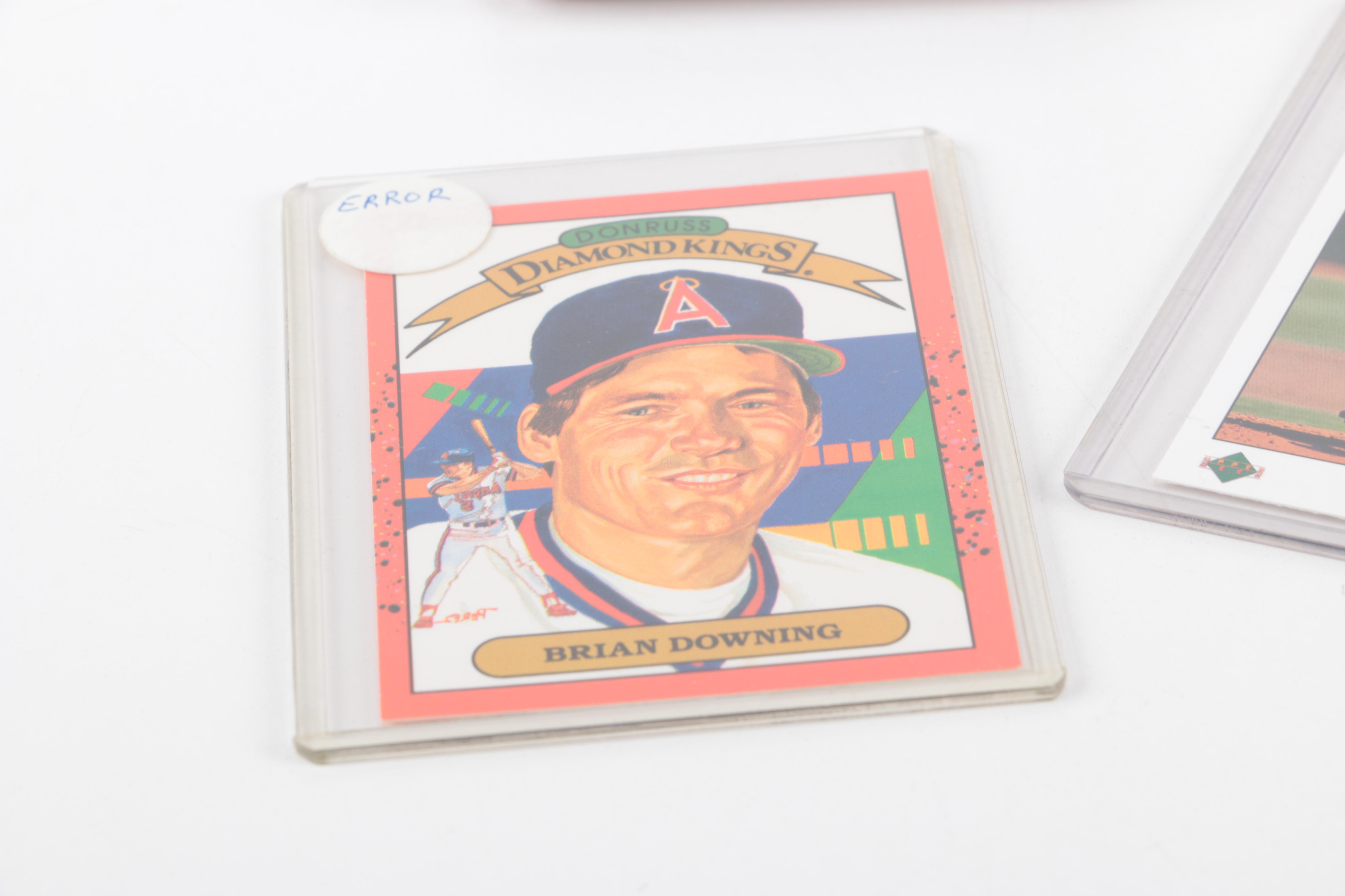 Twenty-One Baseball Error Cards