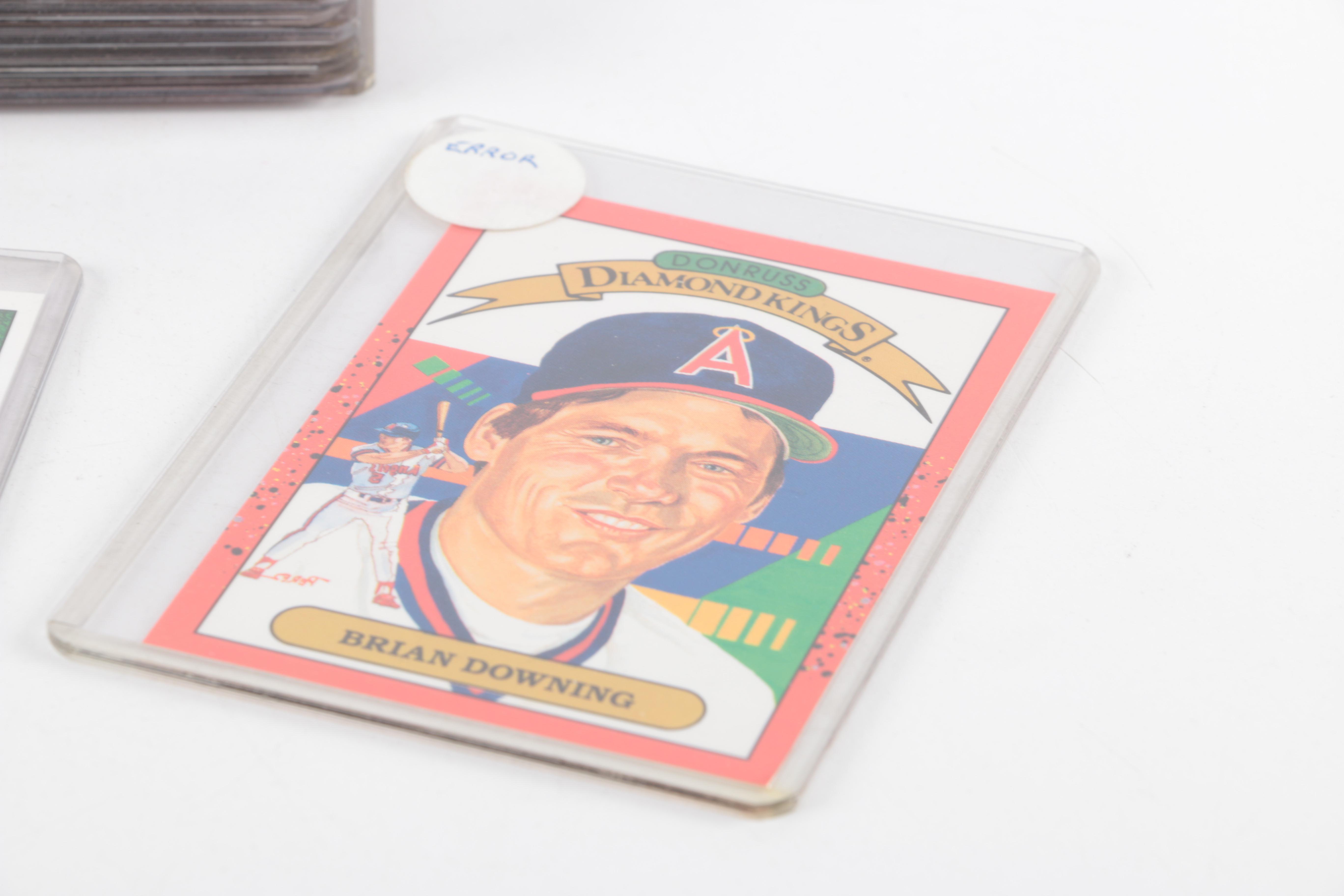 Twenty-One Baseball Error Cards