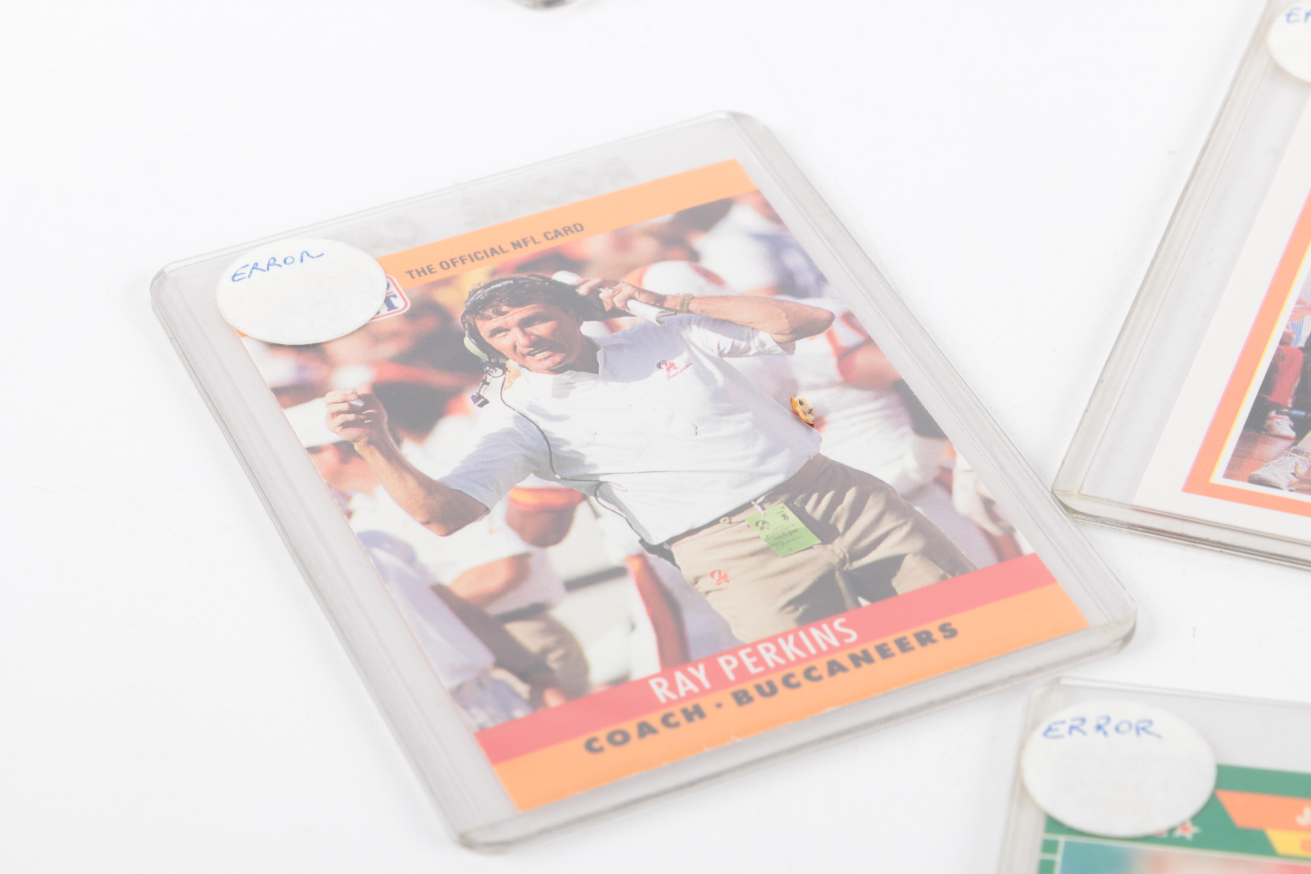 Assortment of Error Sports Cards