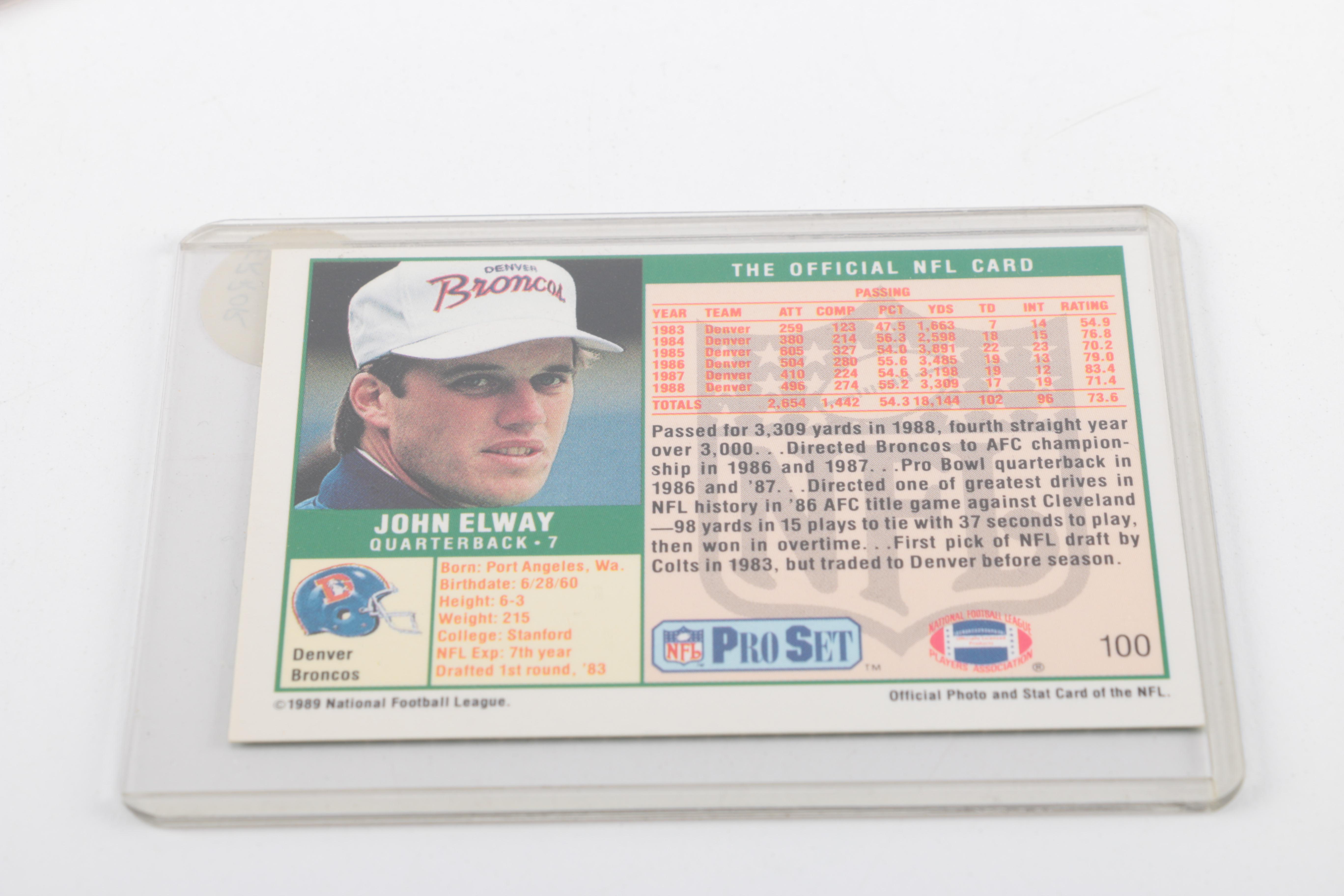 Assortment of Error Sports Cards