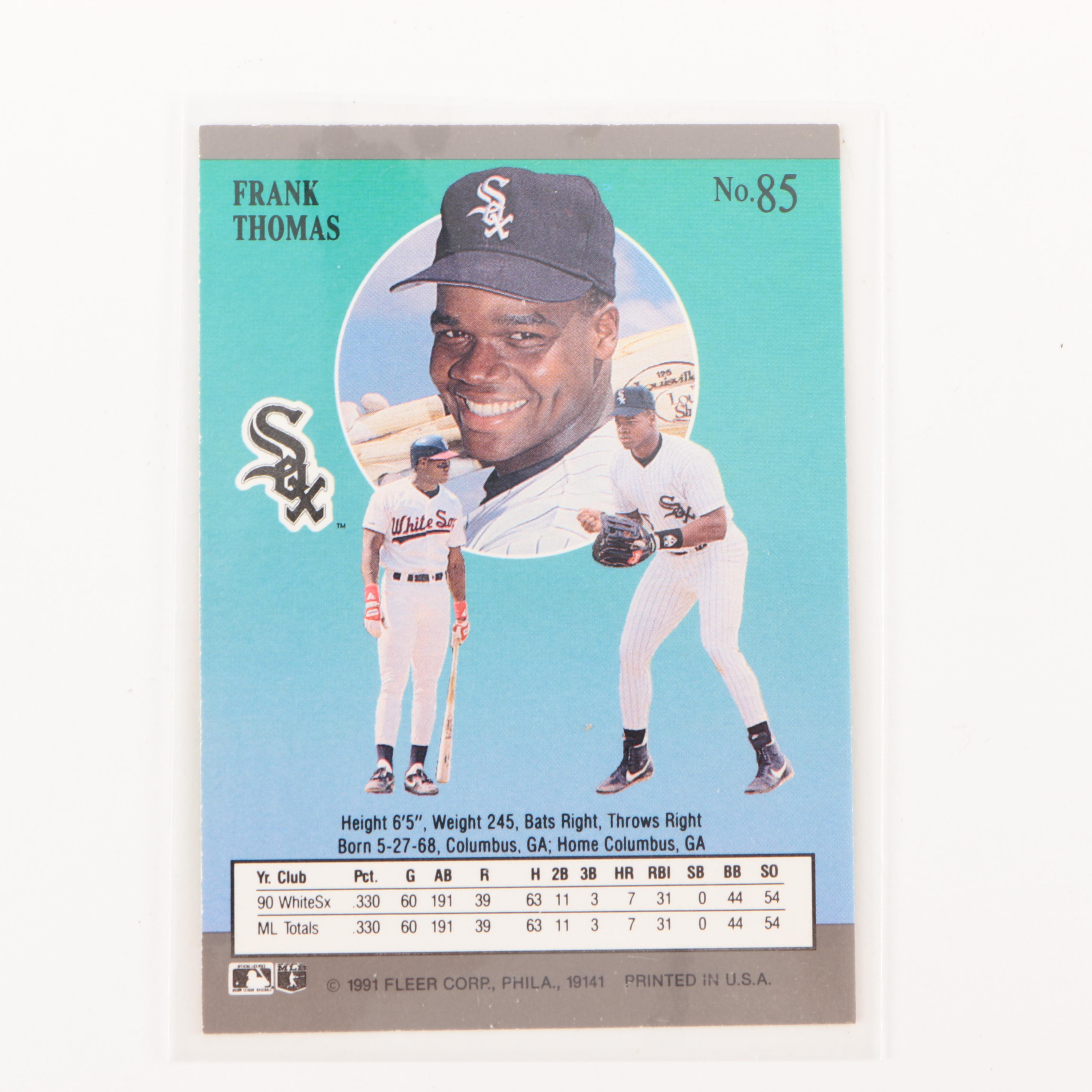 Frank Thomas Baseball Cards