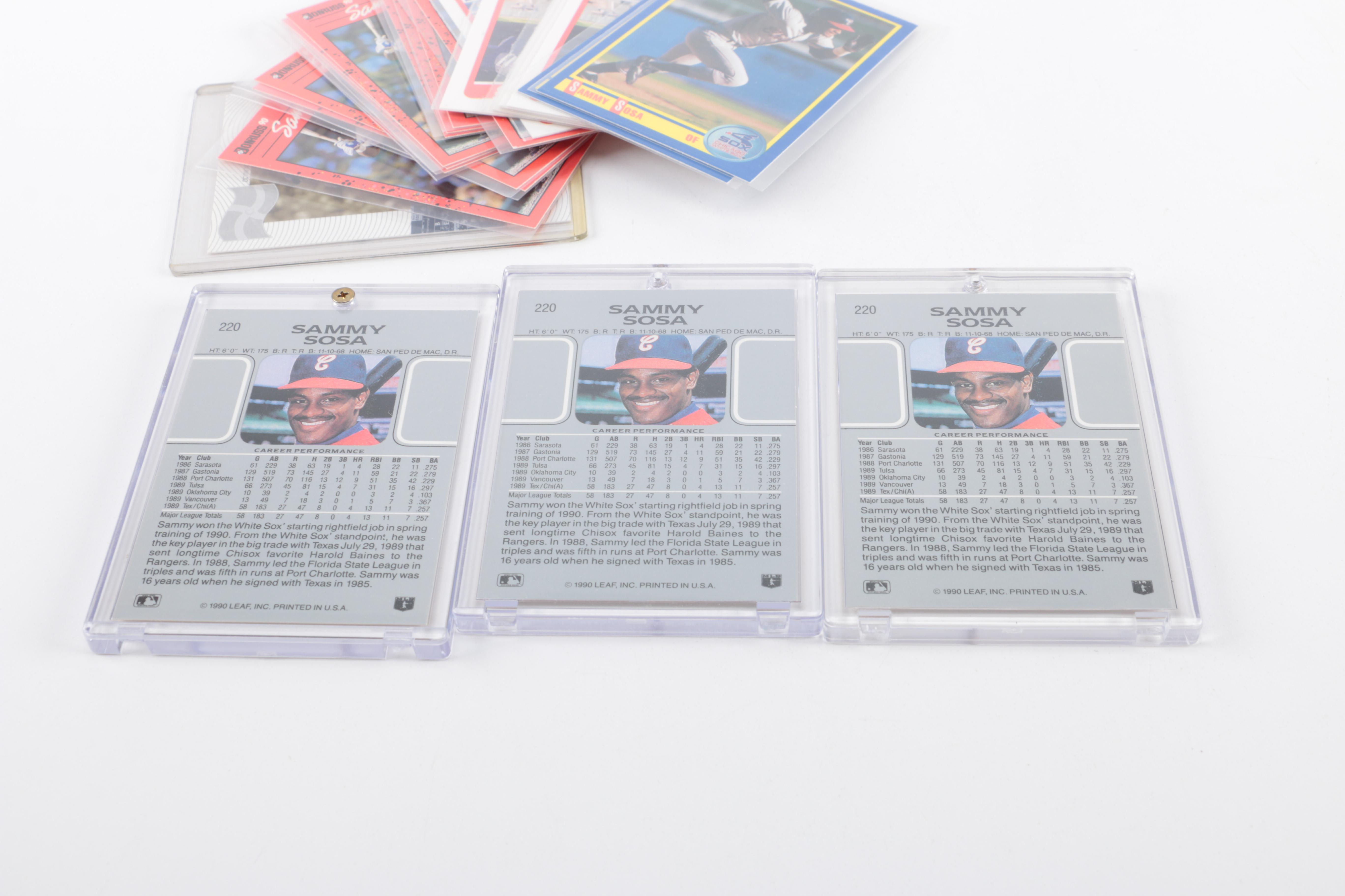Sammy Sosa Baseball Card Collection