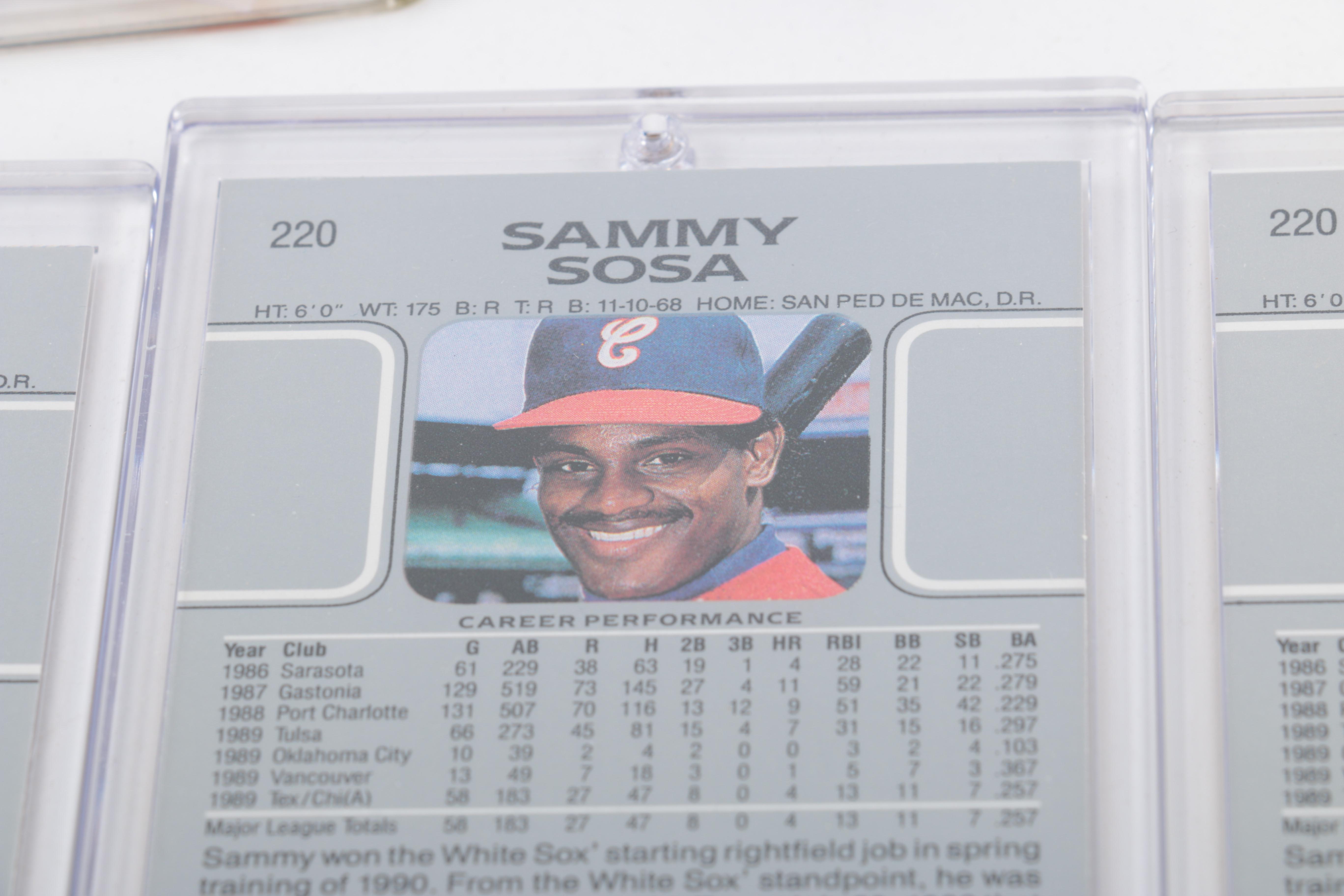 Sammy Sosa Baseball Card Collection