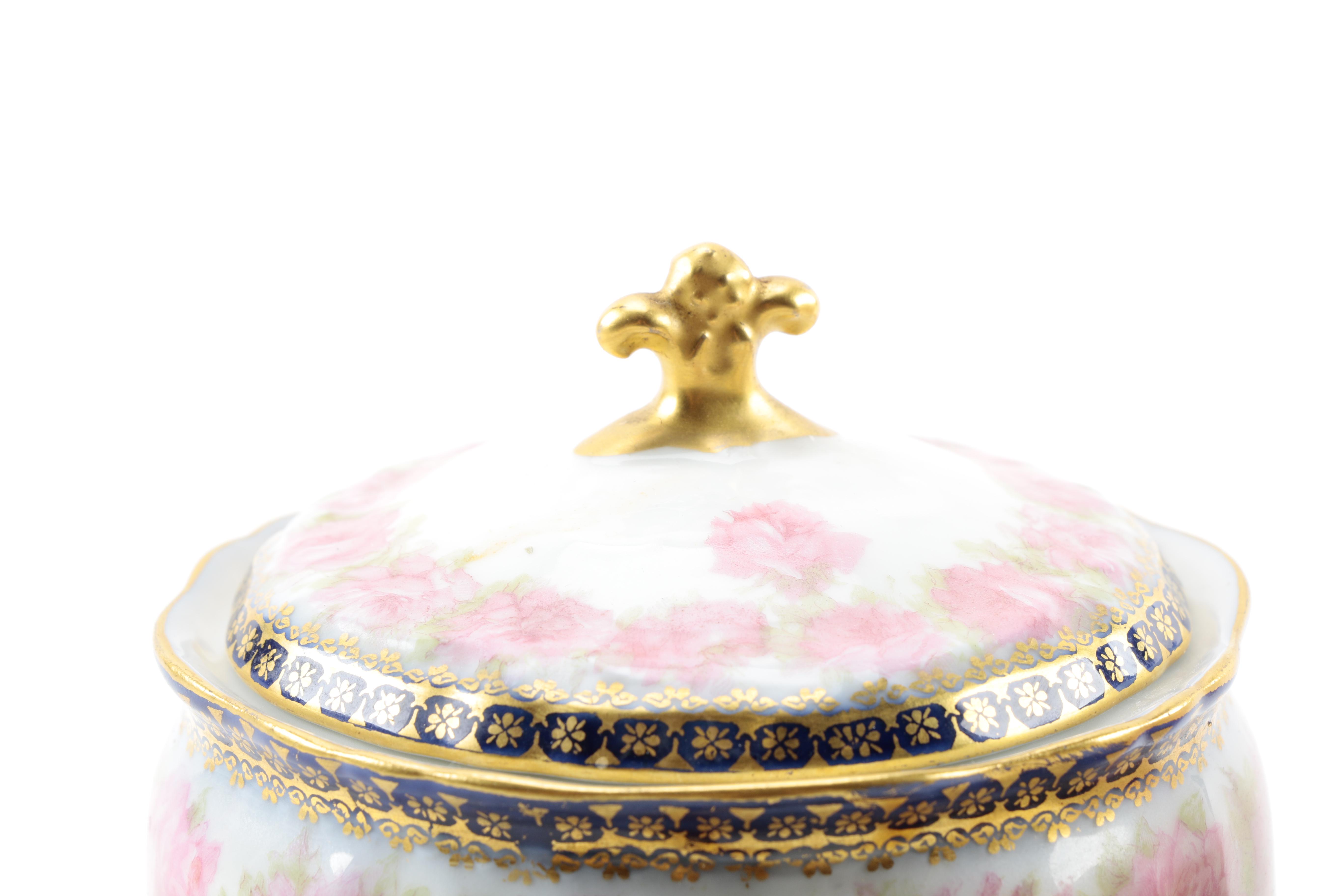 Haviland France and Limoges Porcelain Creamer and Sugar Bowl