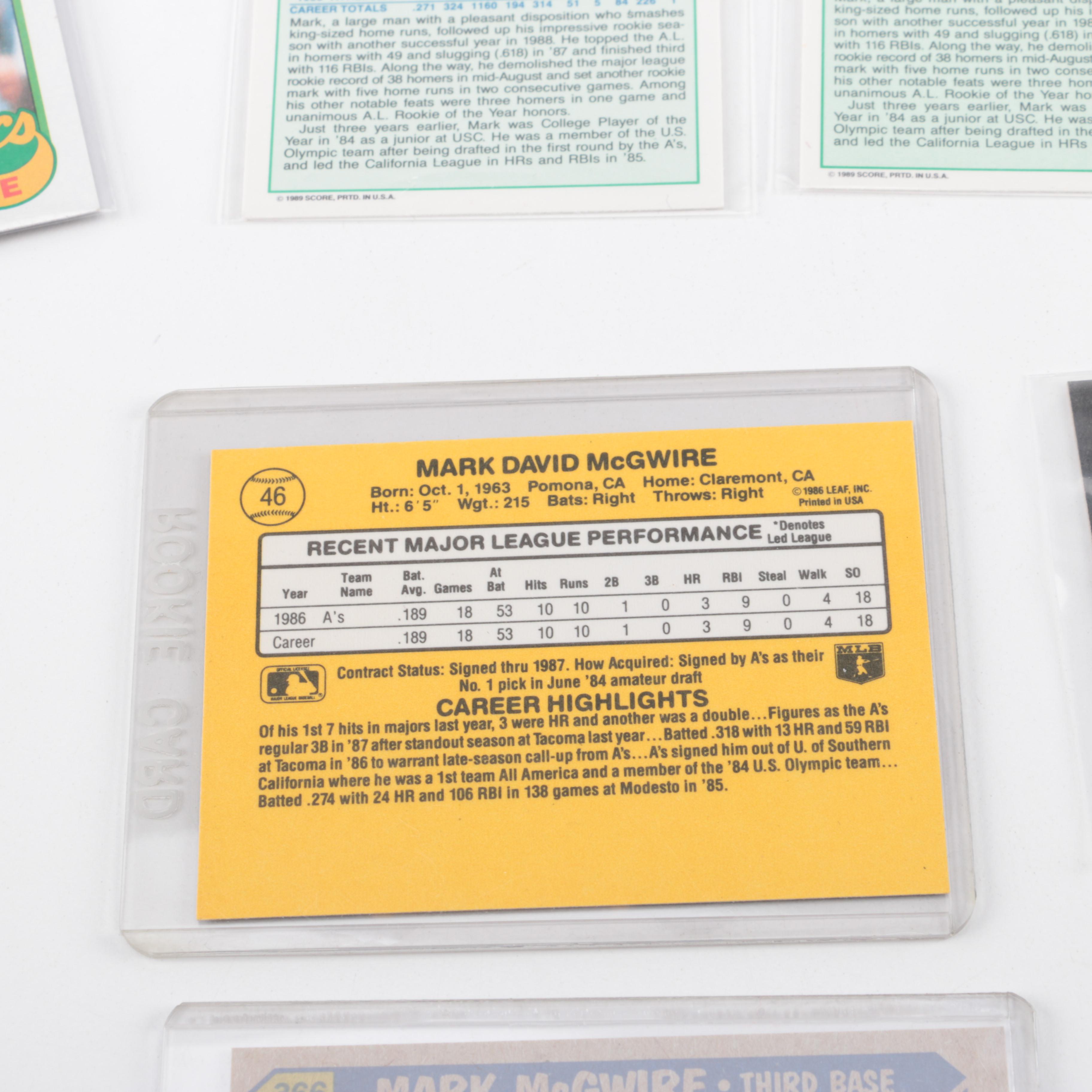 Mark McGwire Trading Cards