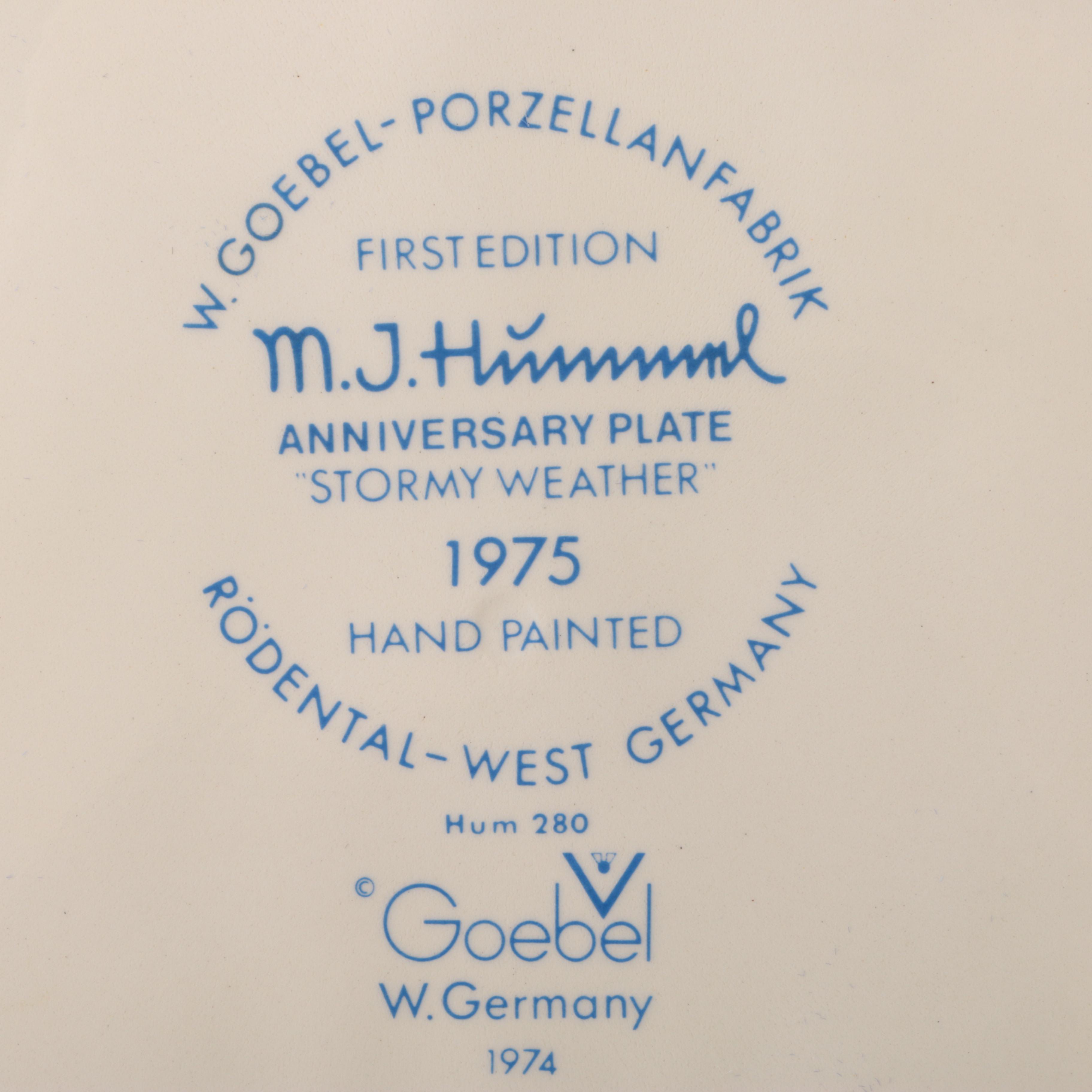 Hummel Limited Edition Collector's Plates