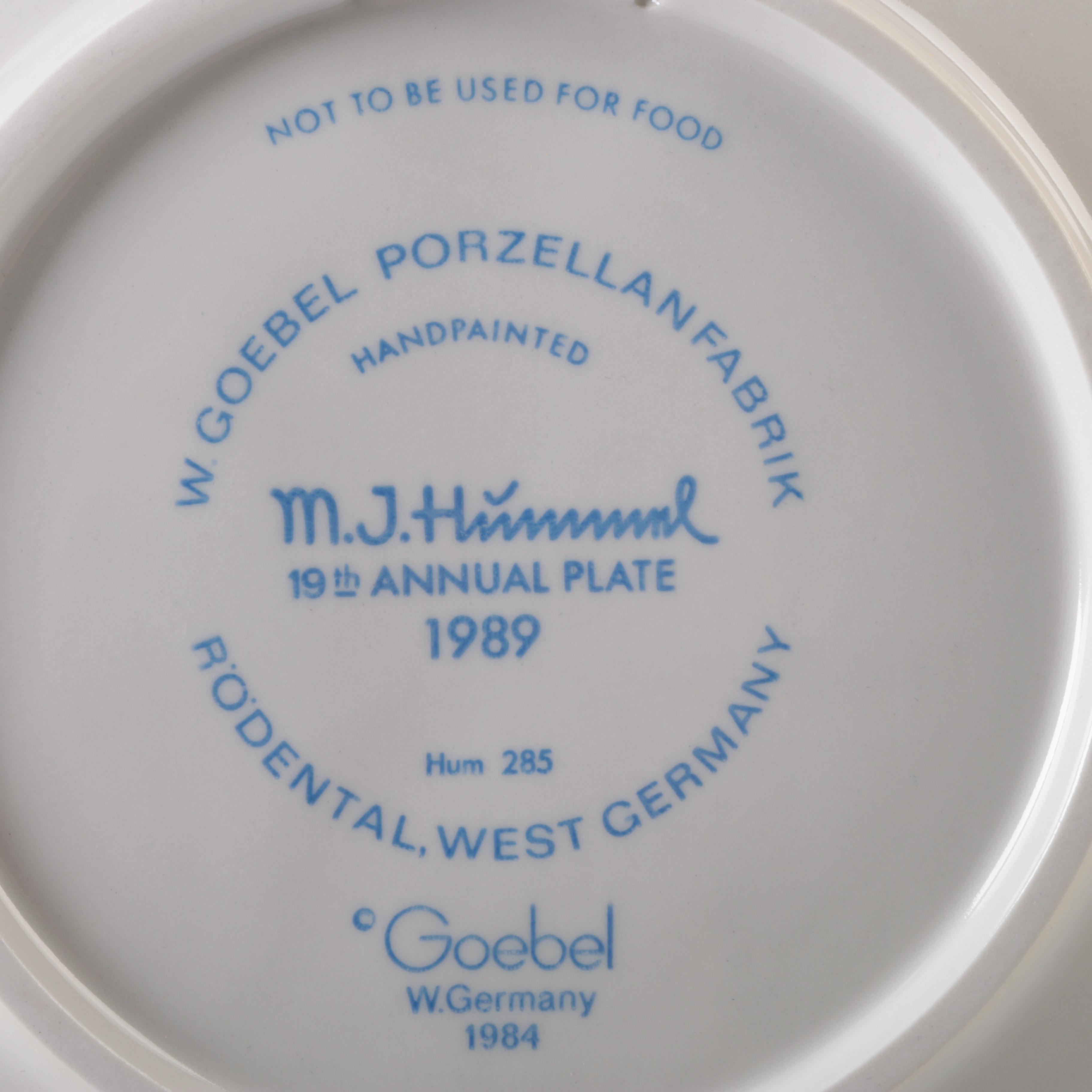 Hummel Limited Edition Collector's Plates