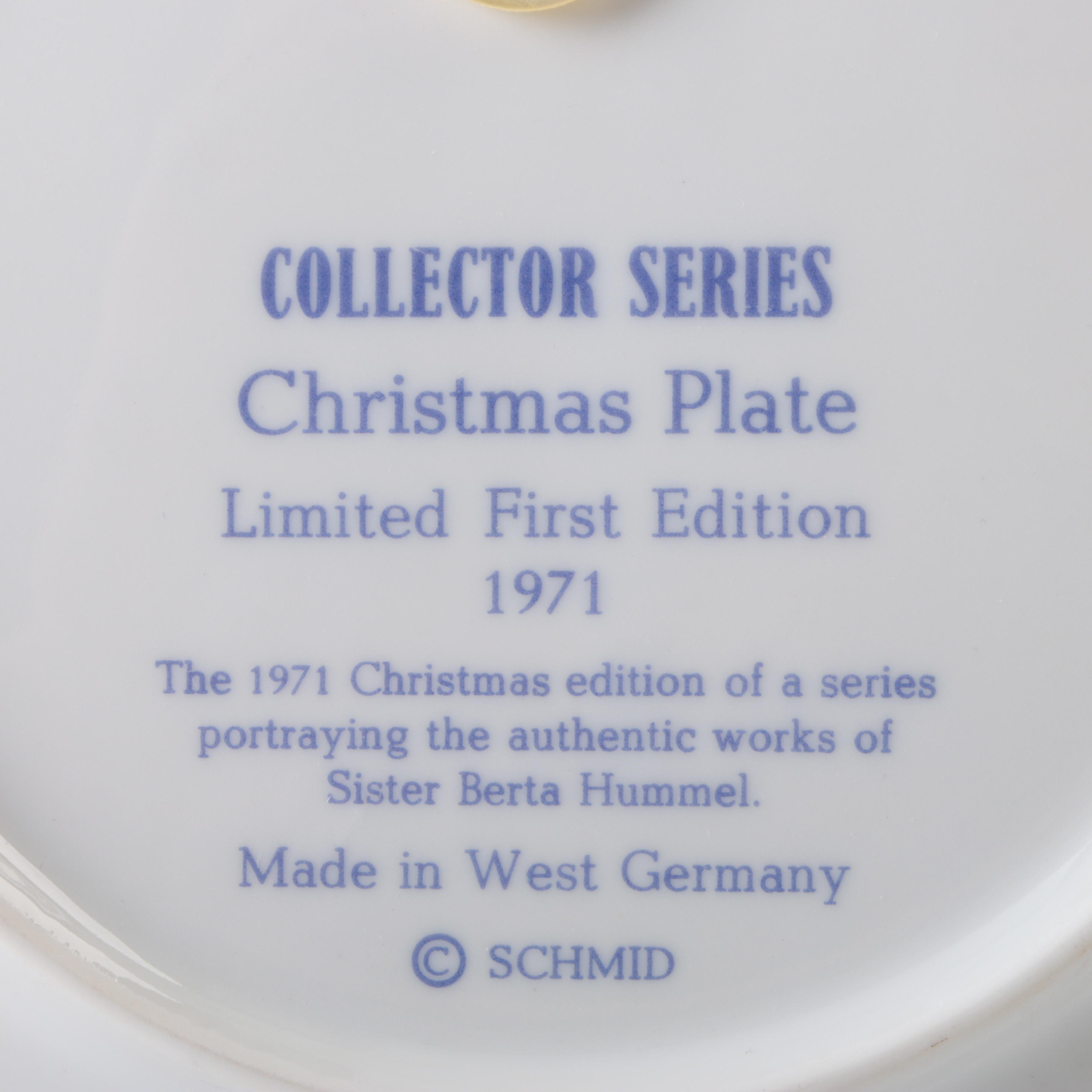 Hummel Limited Edition Collector's Plates