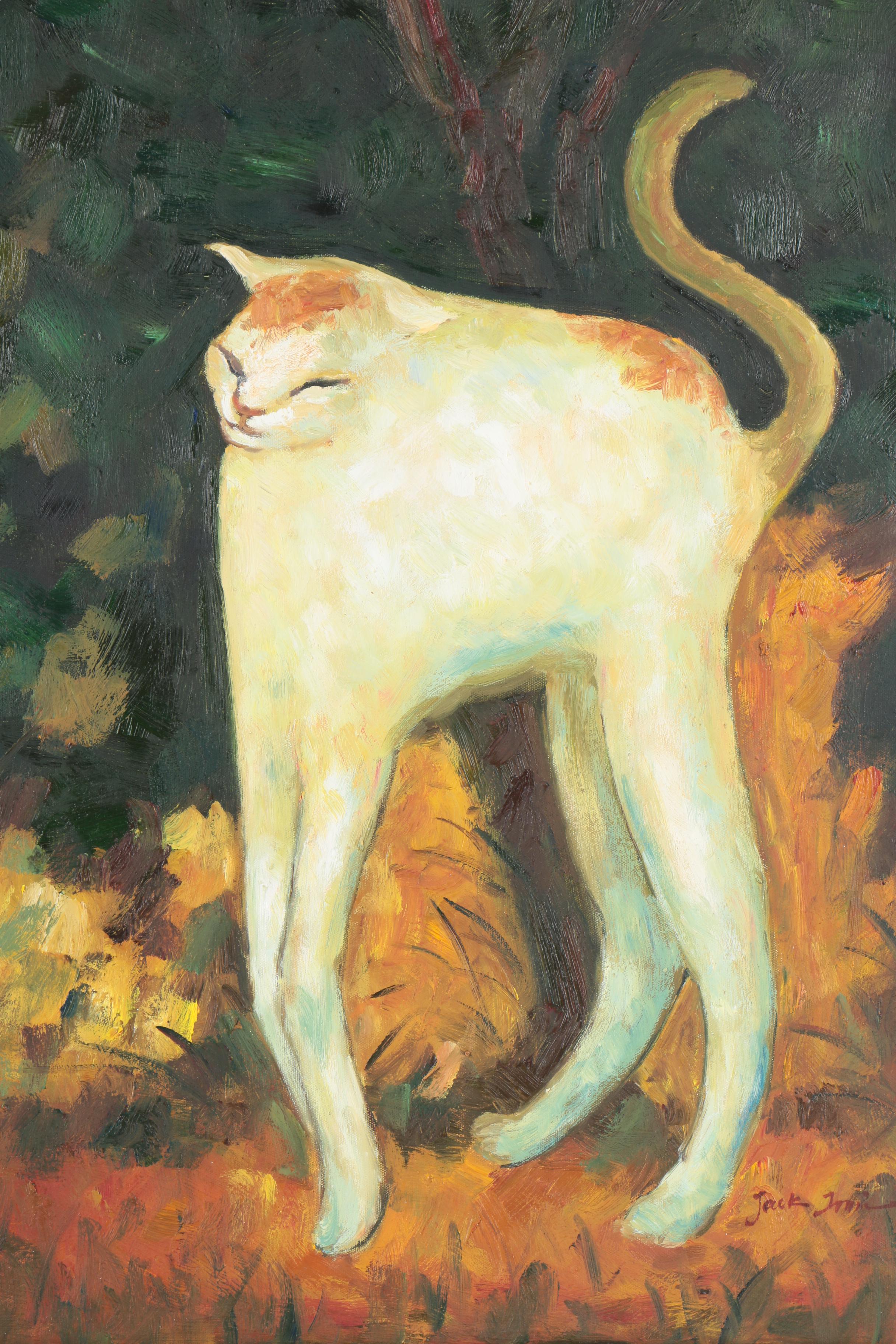 Reproduction Oil on Canvas After Pierre Bonnard "The White Cat"
