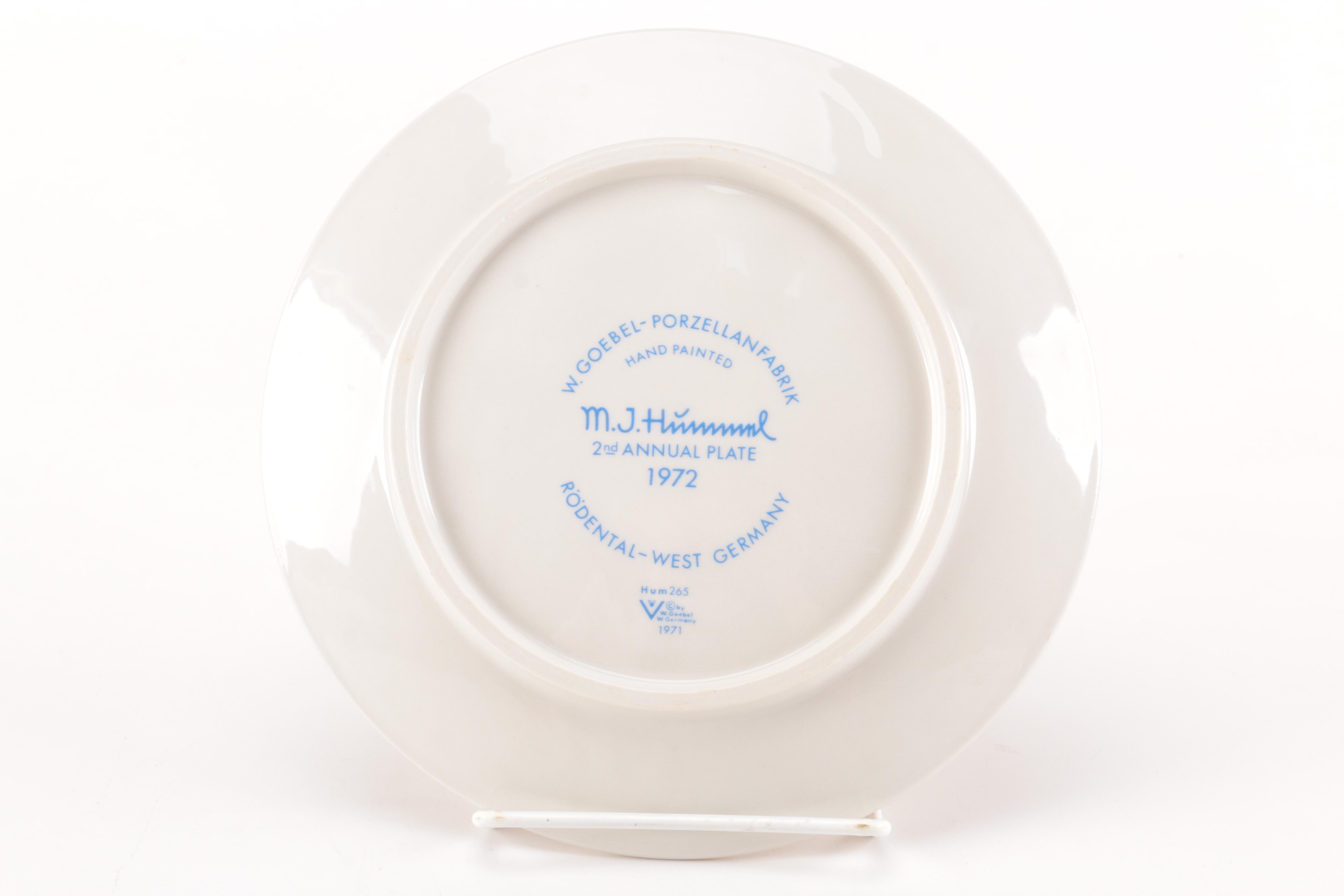 1972 Hummel Annual Plate