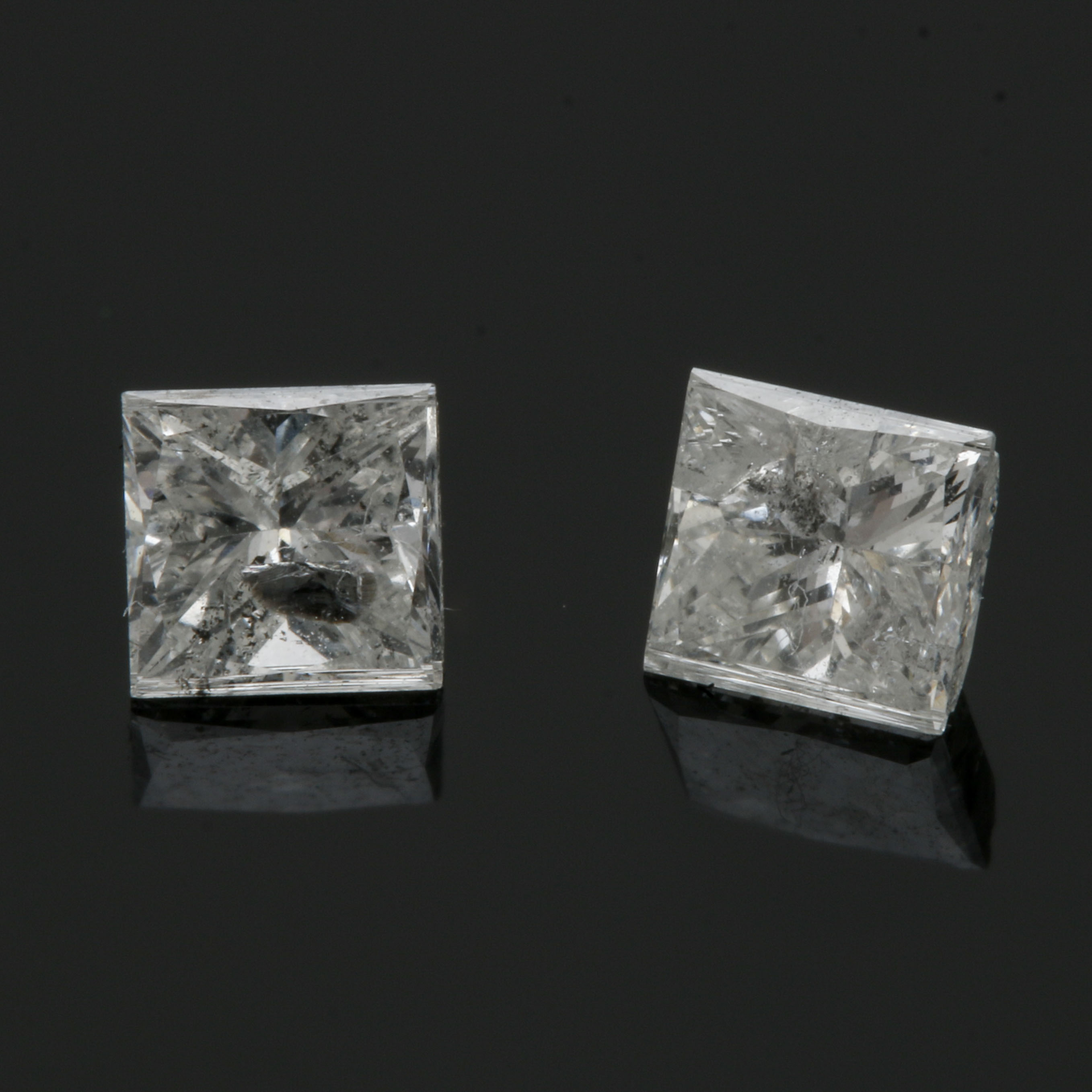 0.67 CTW Loose Princess Cut Diamonds