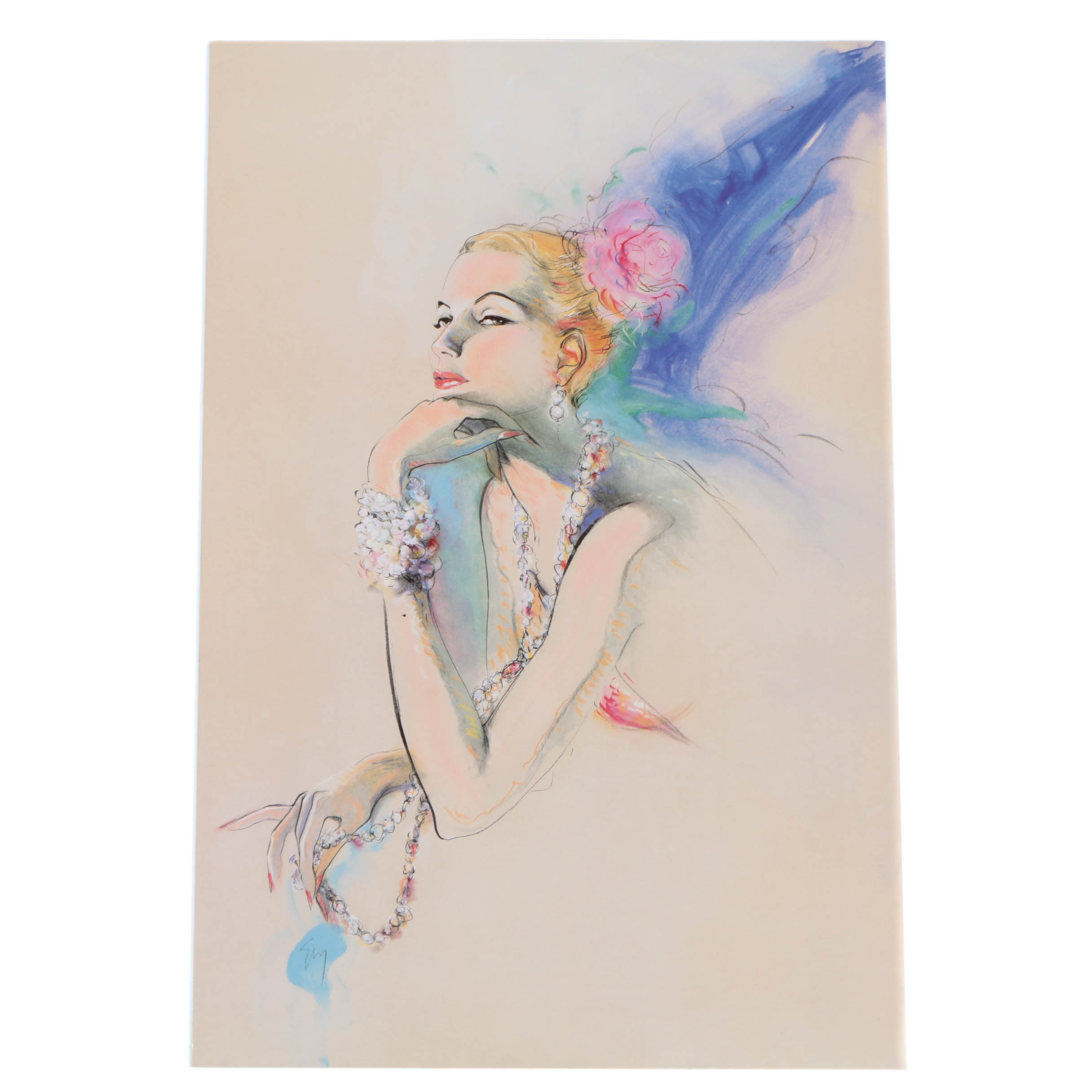 After Peter Motz Offset Lithograph on Paper "Untitled I"