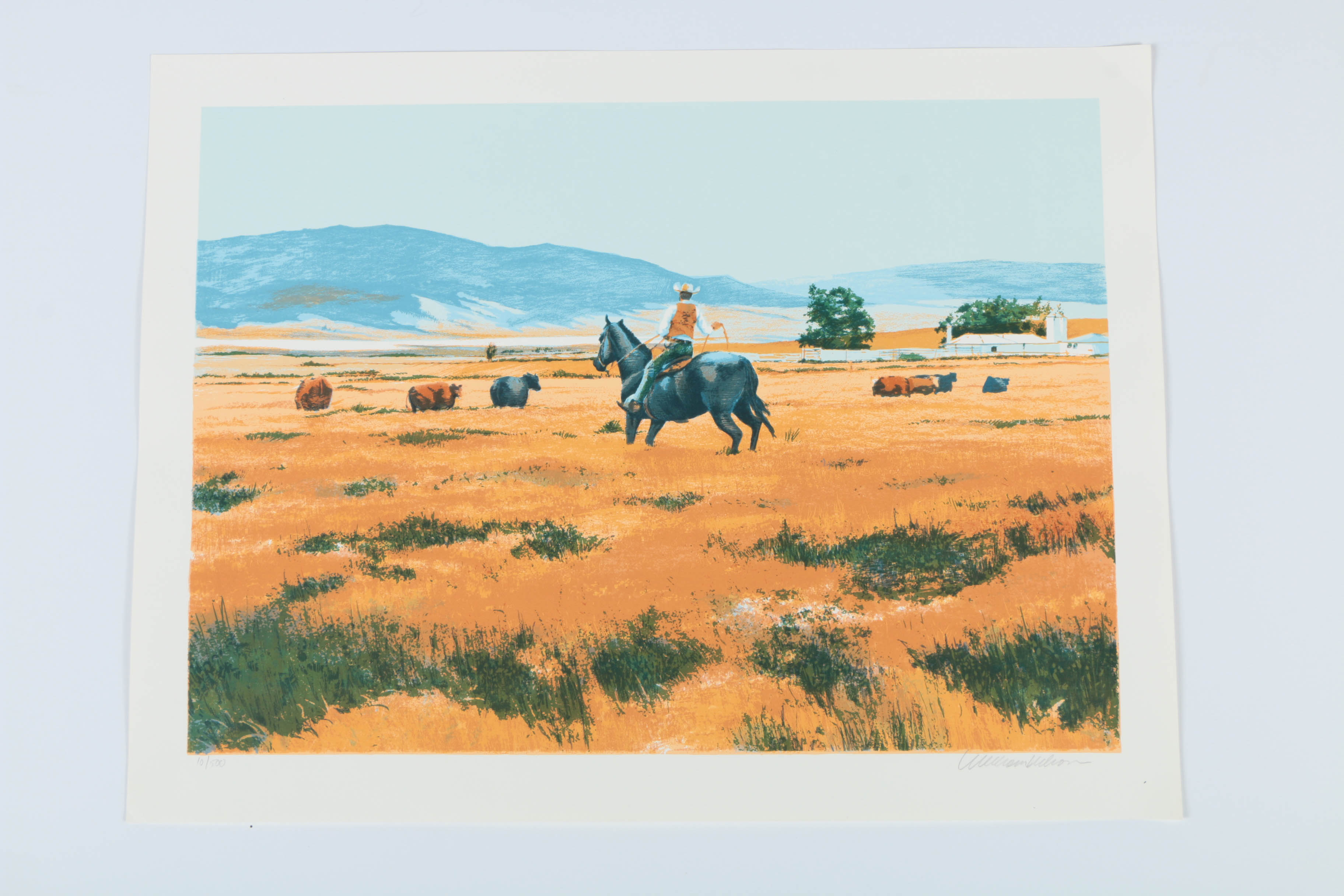 William Nelson Assorted Limited Edition Serigraphs on Paper of Western Genre Scenes