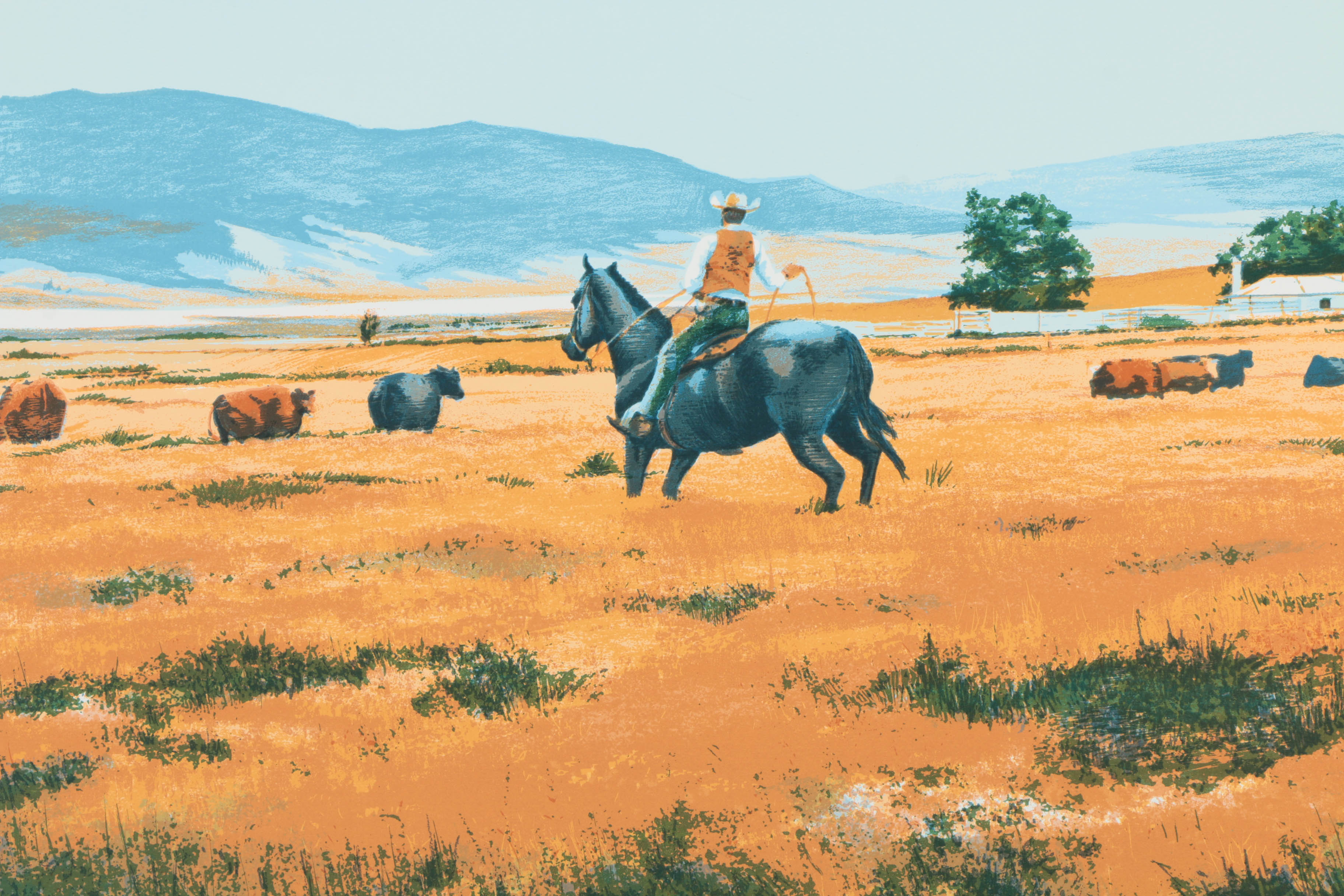 William Nelson Assorted Limited Edition Serigraphs on Paper of Western Genre Scenes