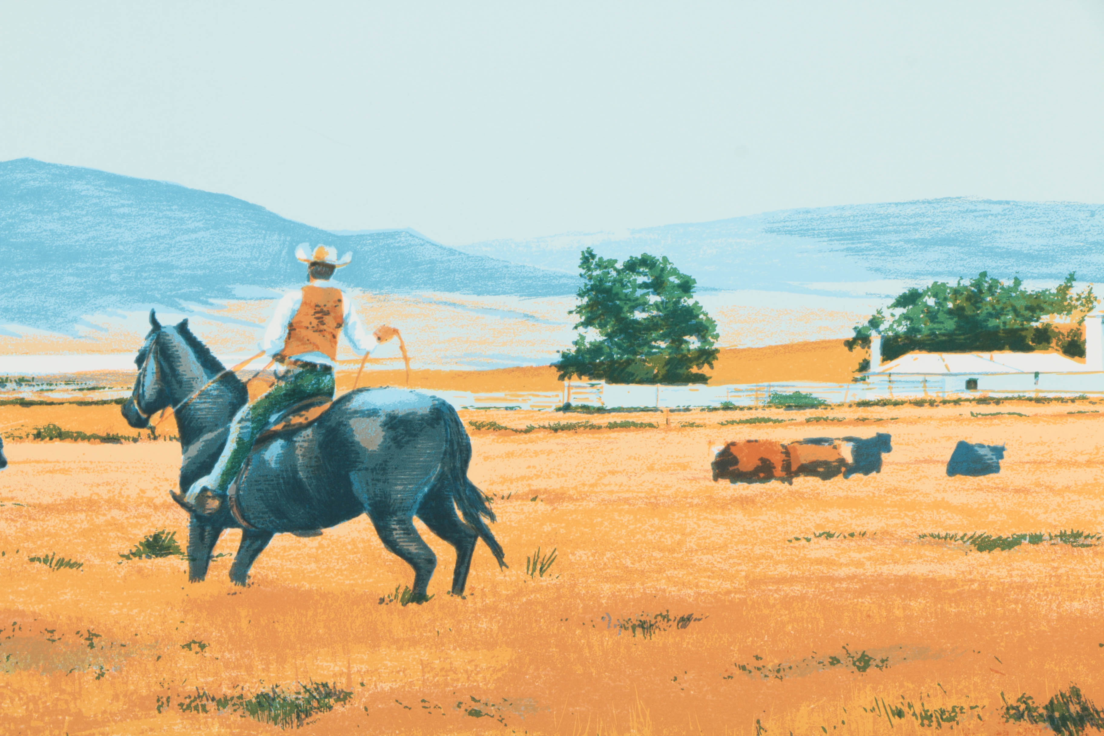 William Nelson Assorted Limited Edition Serigraphs on Paper of Western Genre Scenes