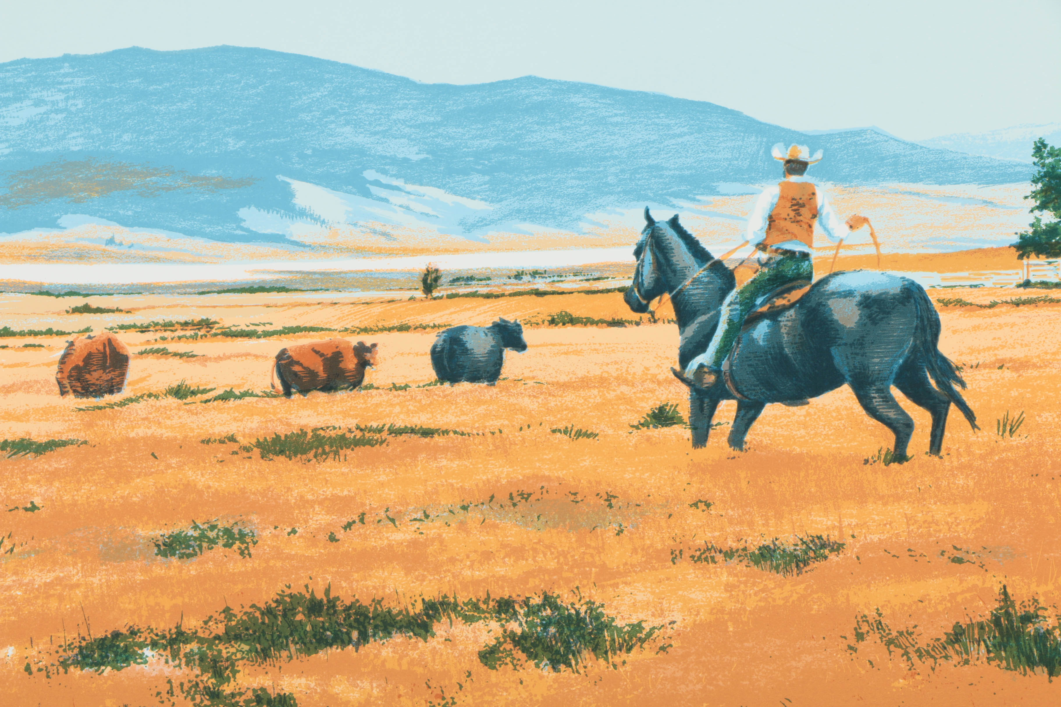 William Nelson Assorted Limited Edition Serigraphs on Paper of Western Genre Scenes