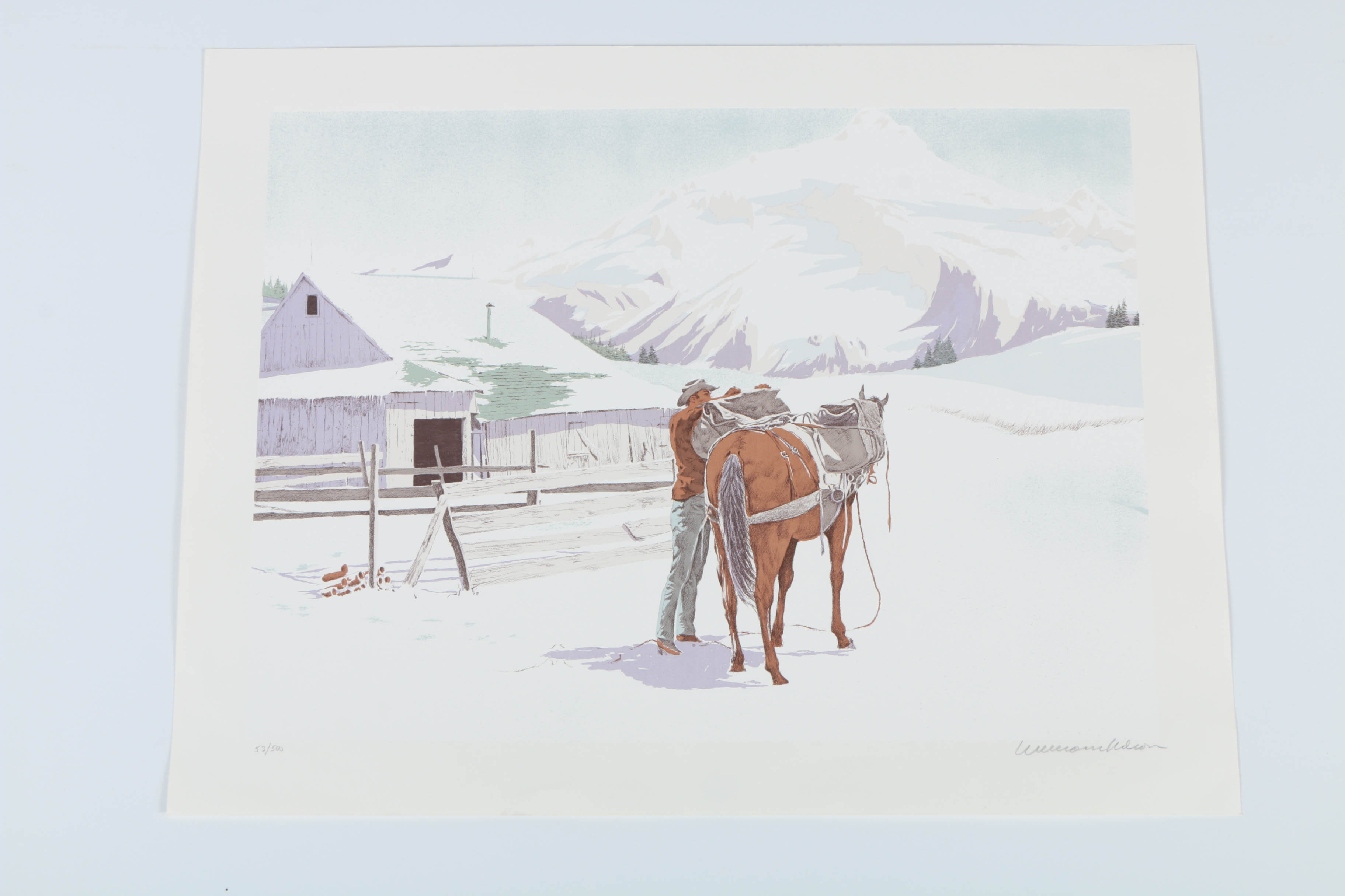 William Nelson Assorted Limited Edition Serigraphs on Paper of Western Genre Scenes